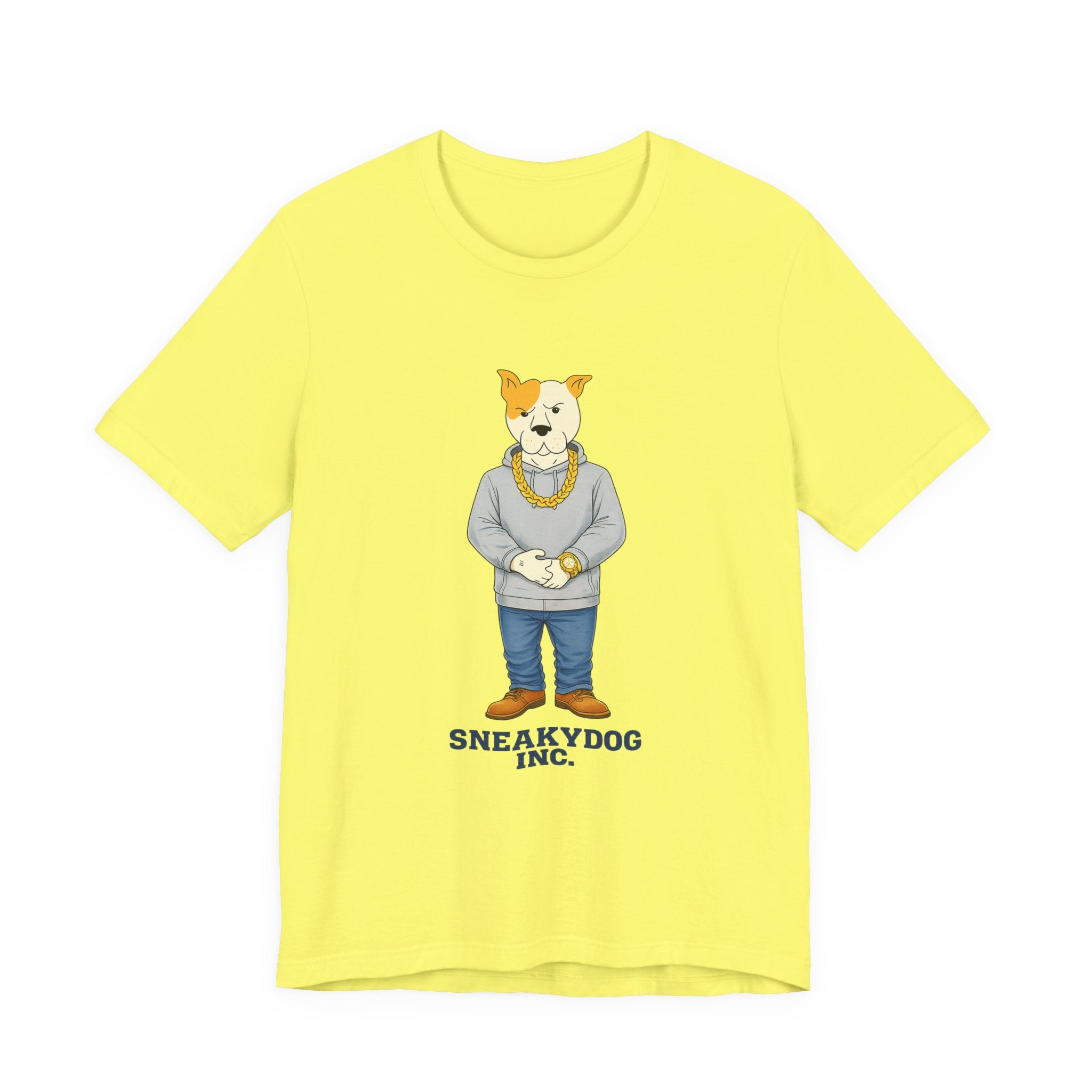 Sneakydog Inc. Grey Hoodie — Vintage Short Sleeve T-Shirt