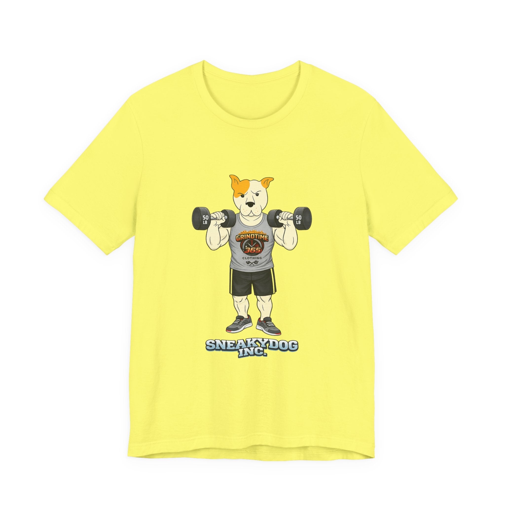 Sneakydog Inc. Workout Grey GT365 Graphic — Vintage Short Sleeve T-Shirt