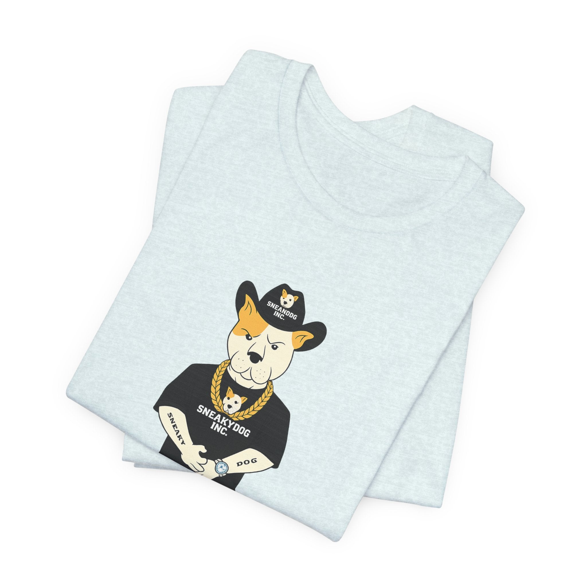 Sneakydog Inc. Cowboy Black Graphic — Vintage Short Sleeve T-Shirt