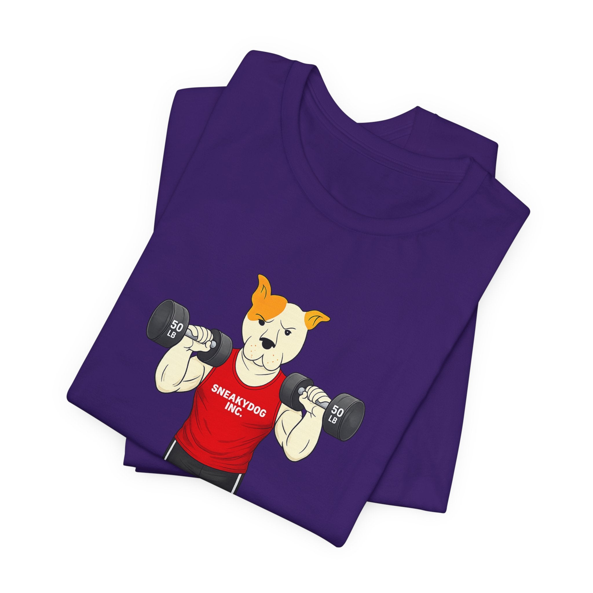 Sneakydog Inc. Workout Red Graphic — Vintage Short Sleeve T-Shirt