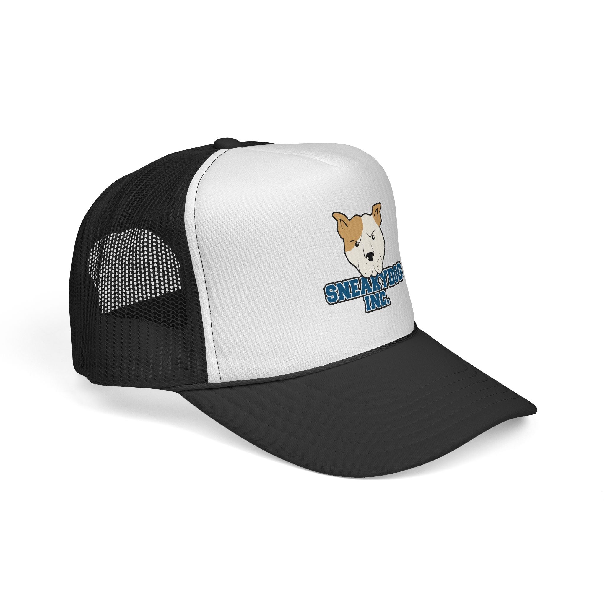 Sneakydog Inc. Trucker Cap — Retro Mesh Hat with Sneakydog Logo