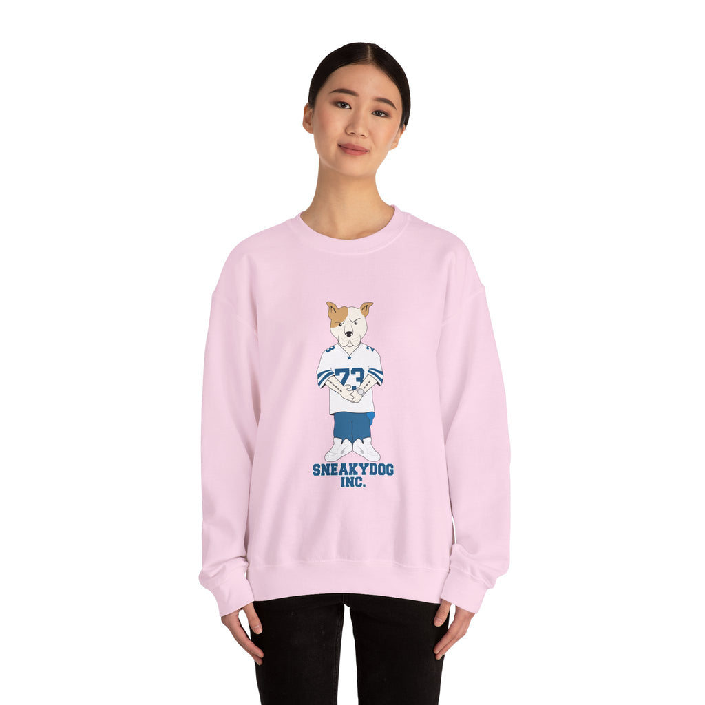 Sneakydog Inc. Football Jersey Crewneck Sweatshirt – Vintage Graphic