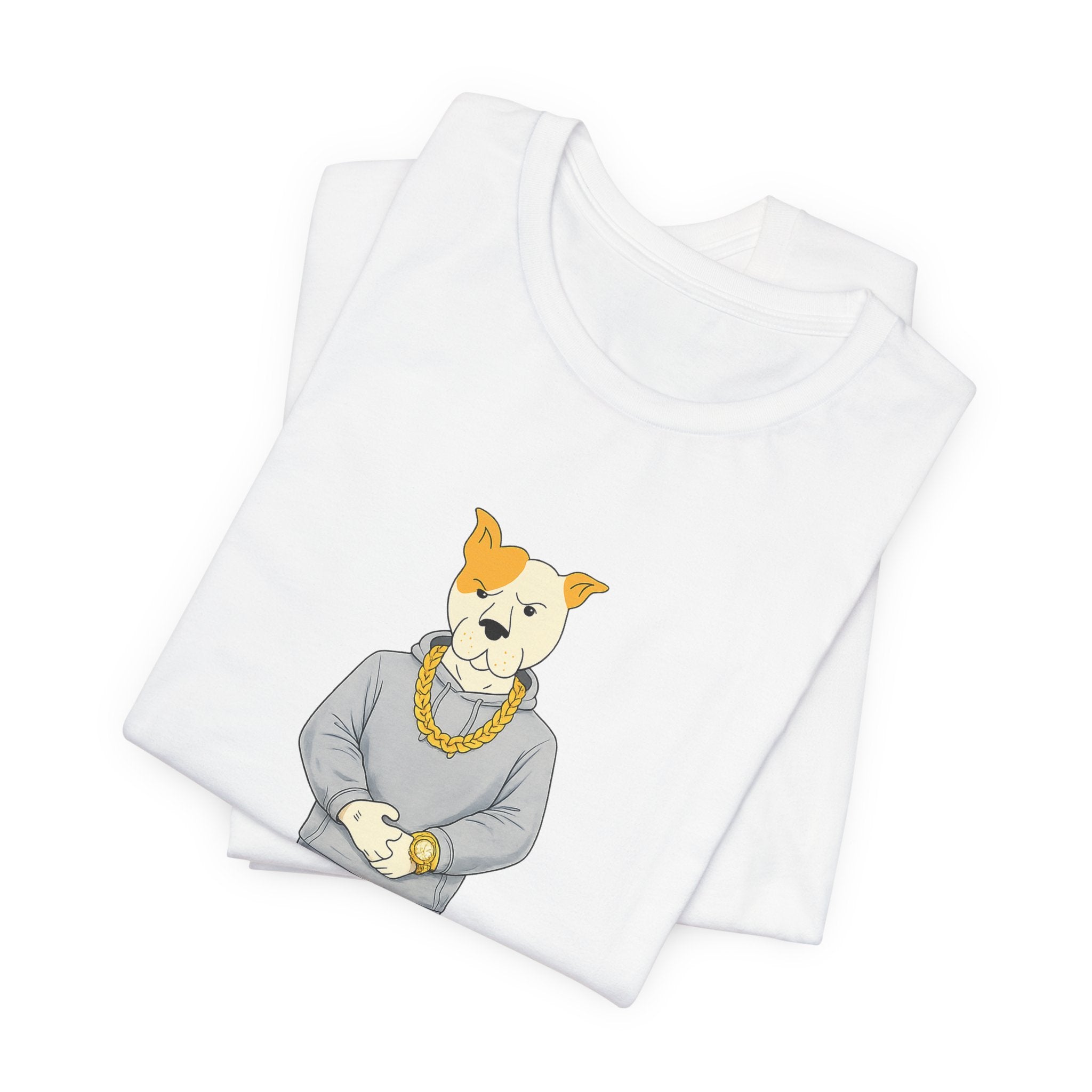 Sneakydog Inc. Grey Hoodie — Vintage Short Sleeve T-Shirt