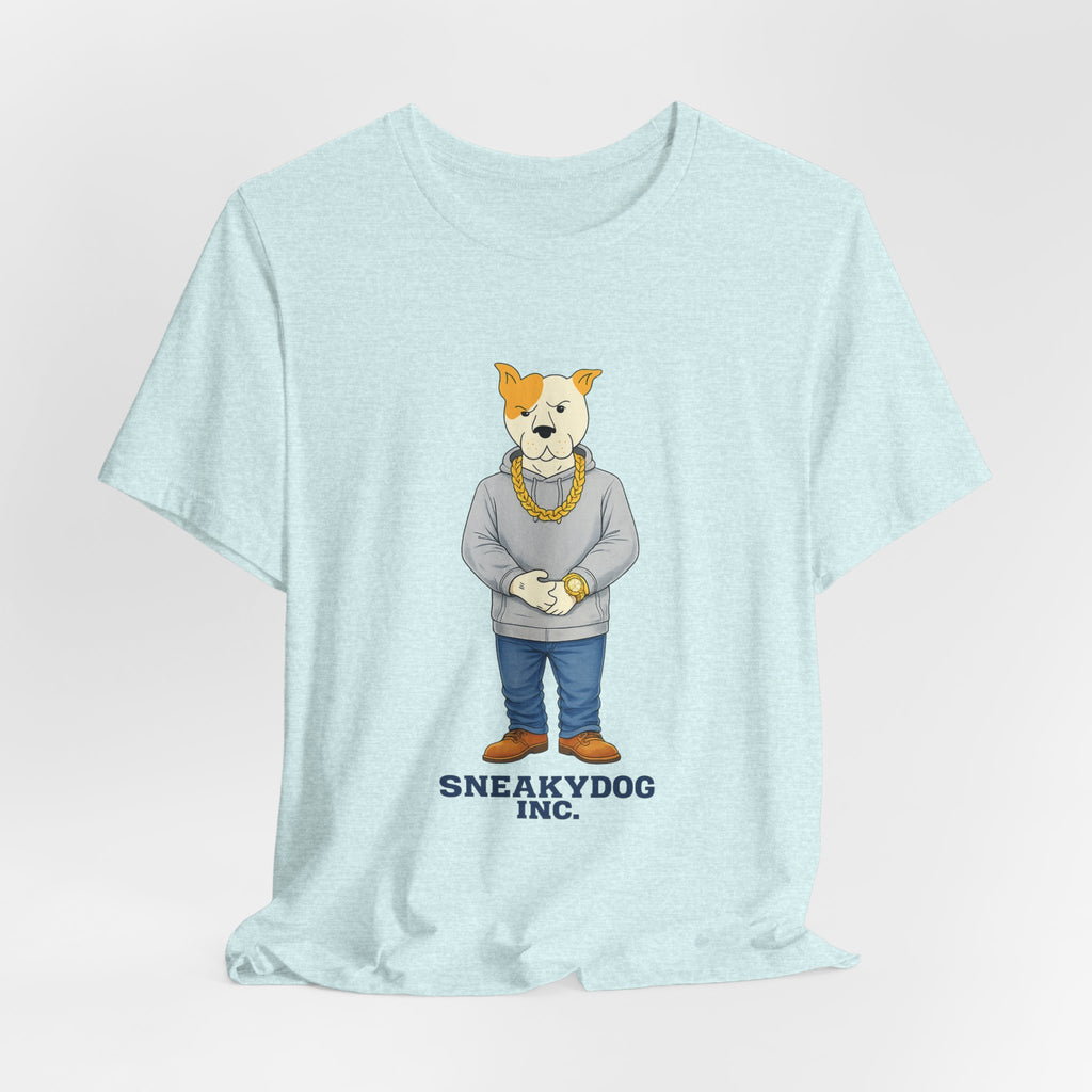 Sneakydog Inc. Grey Hoodie — Vintage Short Sleeve T-Shirt