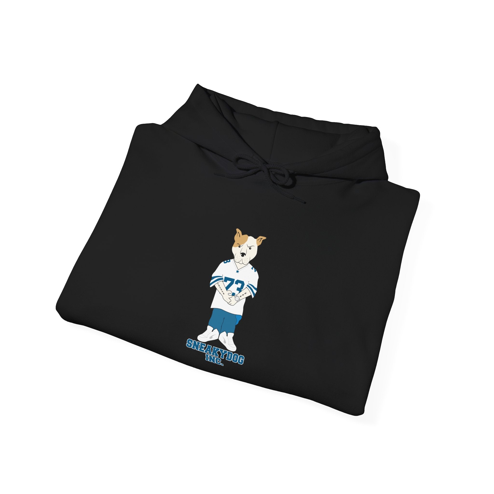 Sneakydog Inc. Football Jersey Graphic - Corgi Crew Hoodie