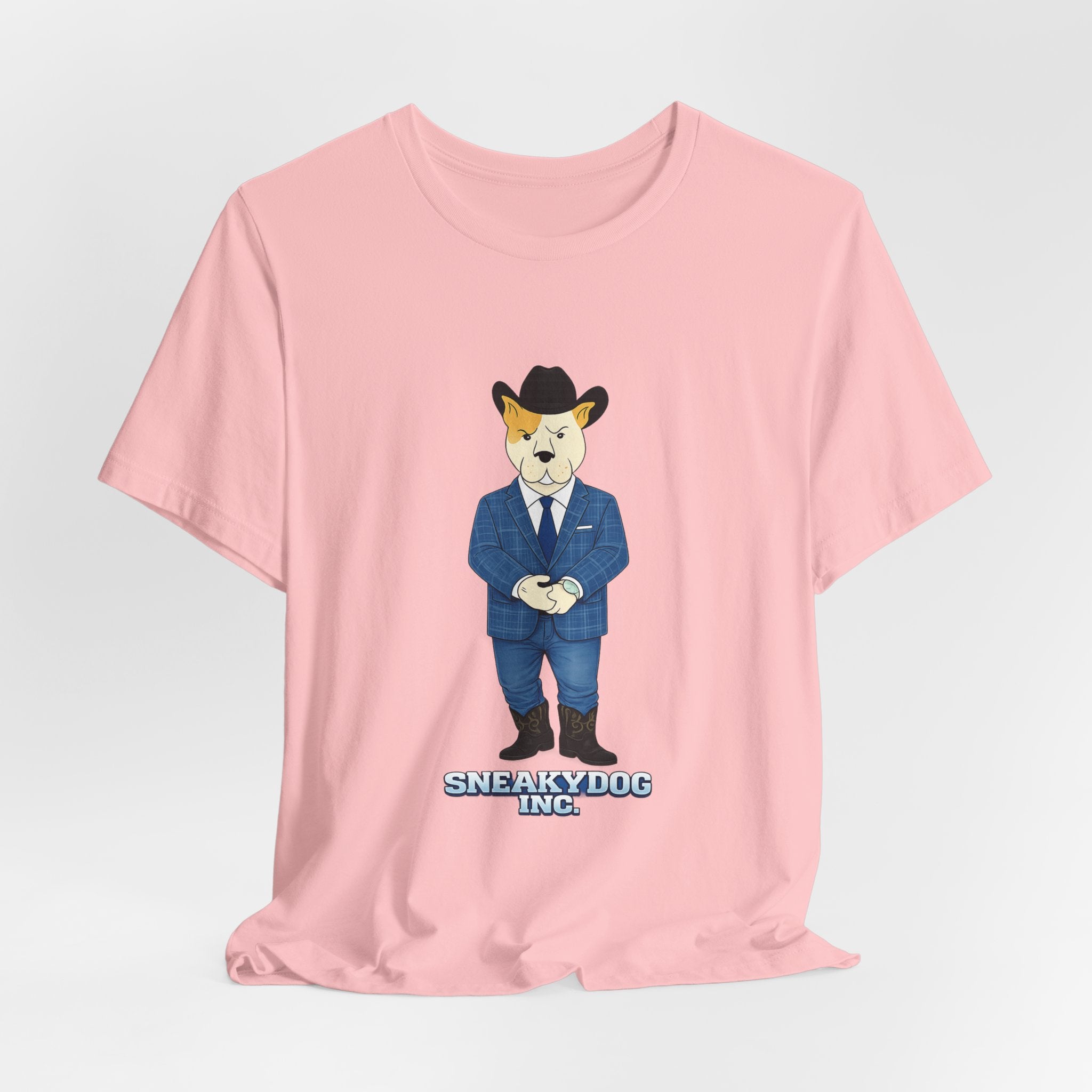 Sneakydog Inc. Cowboy Suit Graphic — Vintage Short Sleeve T-Shirt