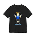Sneakydog Inc. Workout Blue Graphic — Vintage Short Sleeve T-Shirt