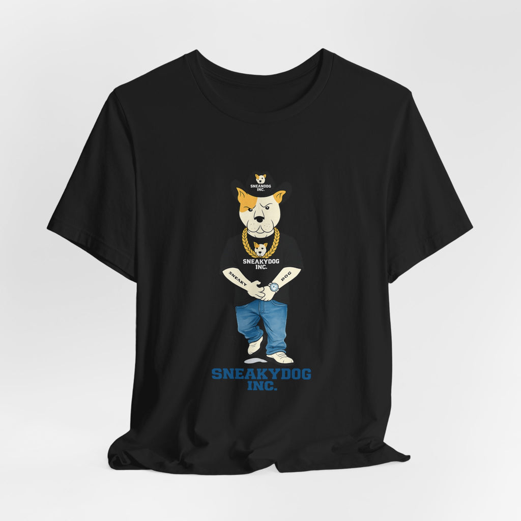 Sneakydog Inc. Cowboy Black Graphic — Vintage Short Sleeve T-Shirt