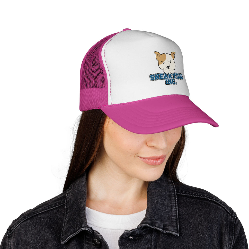 Sneakydog Inc. Trucker Cap — Retro Mesh Hat with Sneakydog Logo
