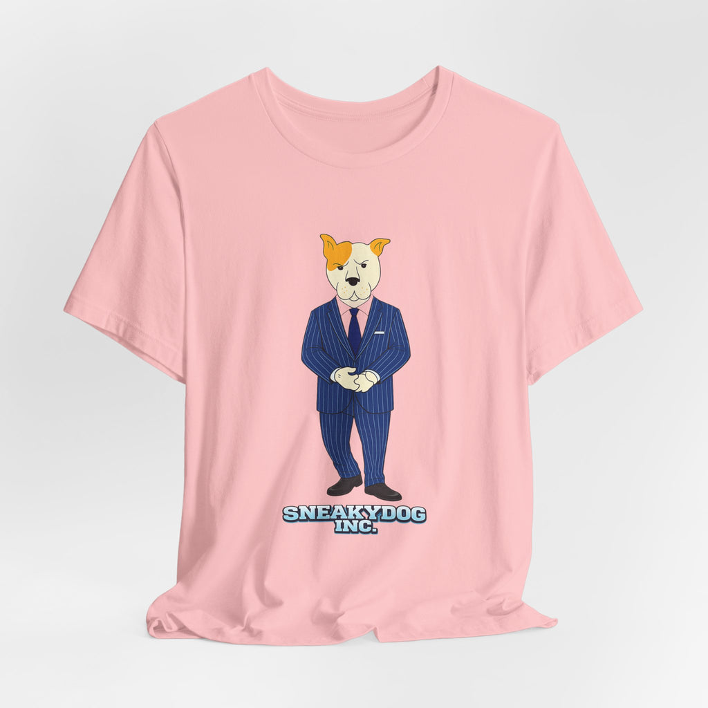 Sneakydog Inc. CEO Suit Graphic — Vintage Short Sleeve T-Shirt