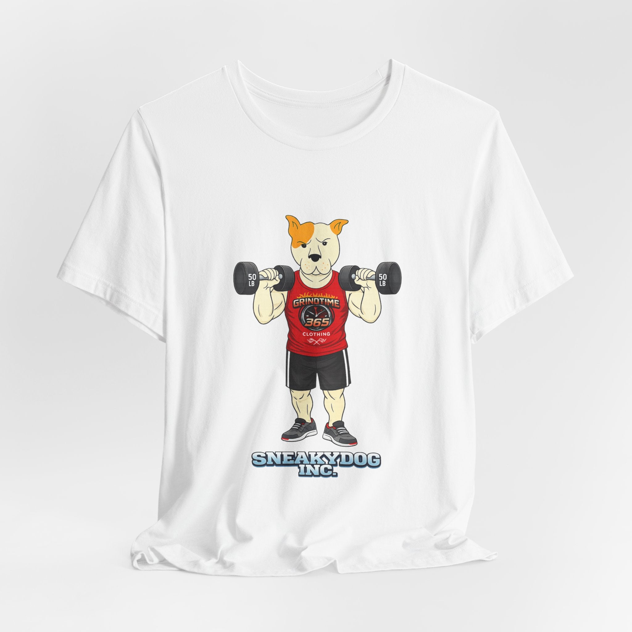 Sneakydog Inc. Workout Red GT365 Graphic — Vintage Short Sleeve T-Shirt