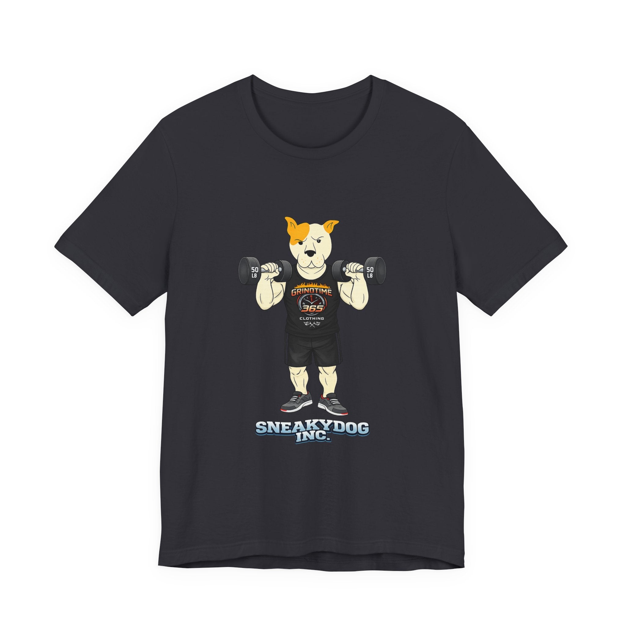 Sneakydog Inc. Workout Black GT365 Graphic — Vintage Short Sleeve T-Shirt