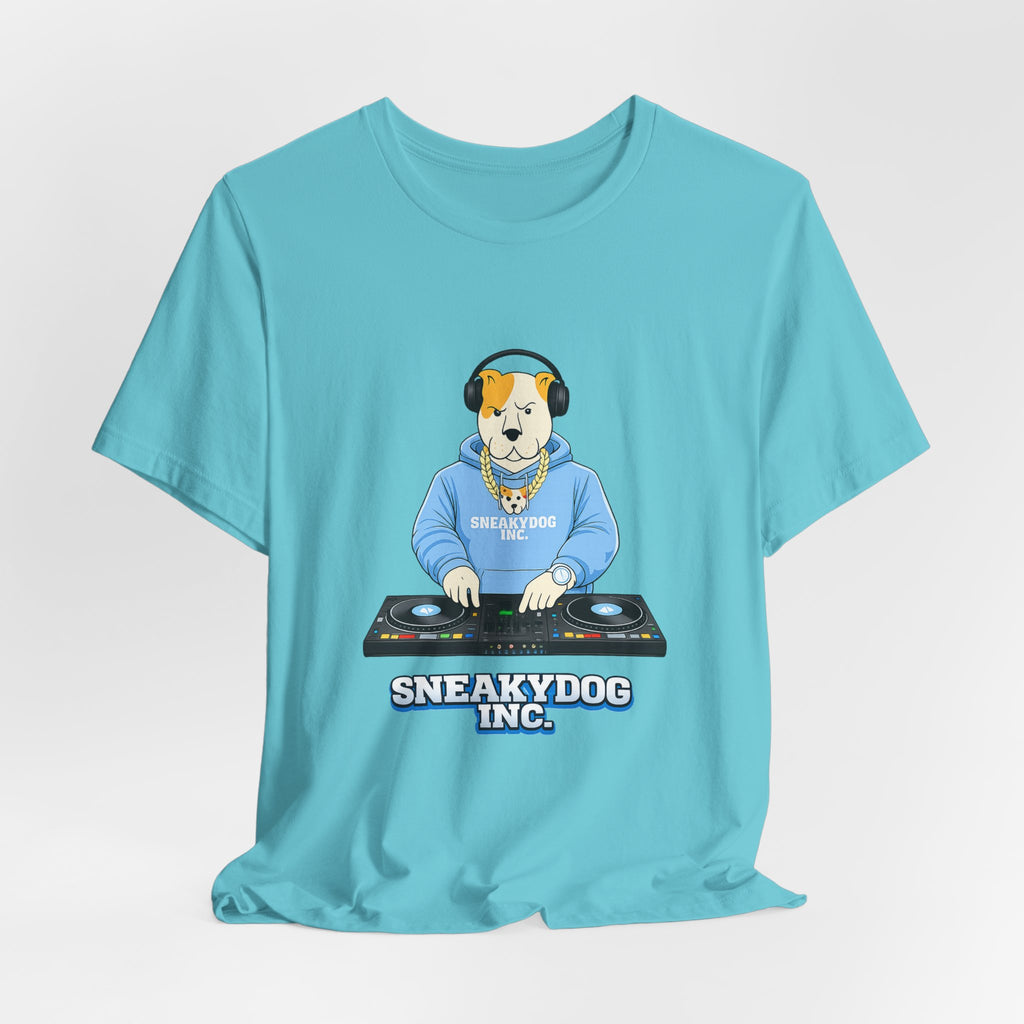 Sneakydog Inc. DJ Graphic — Vintage Short Sleeve T-Shirt