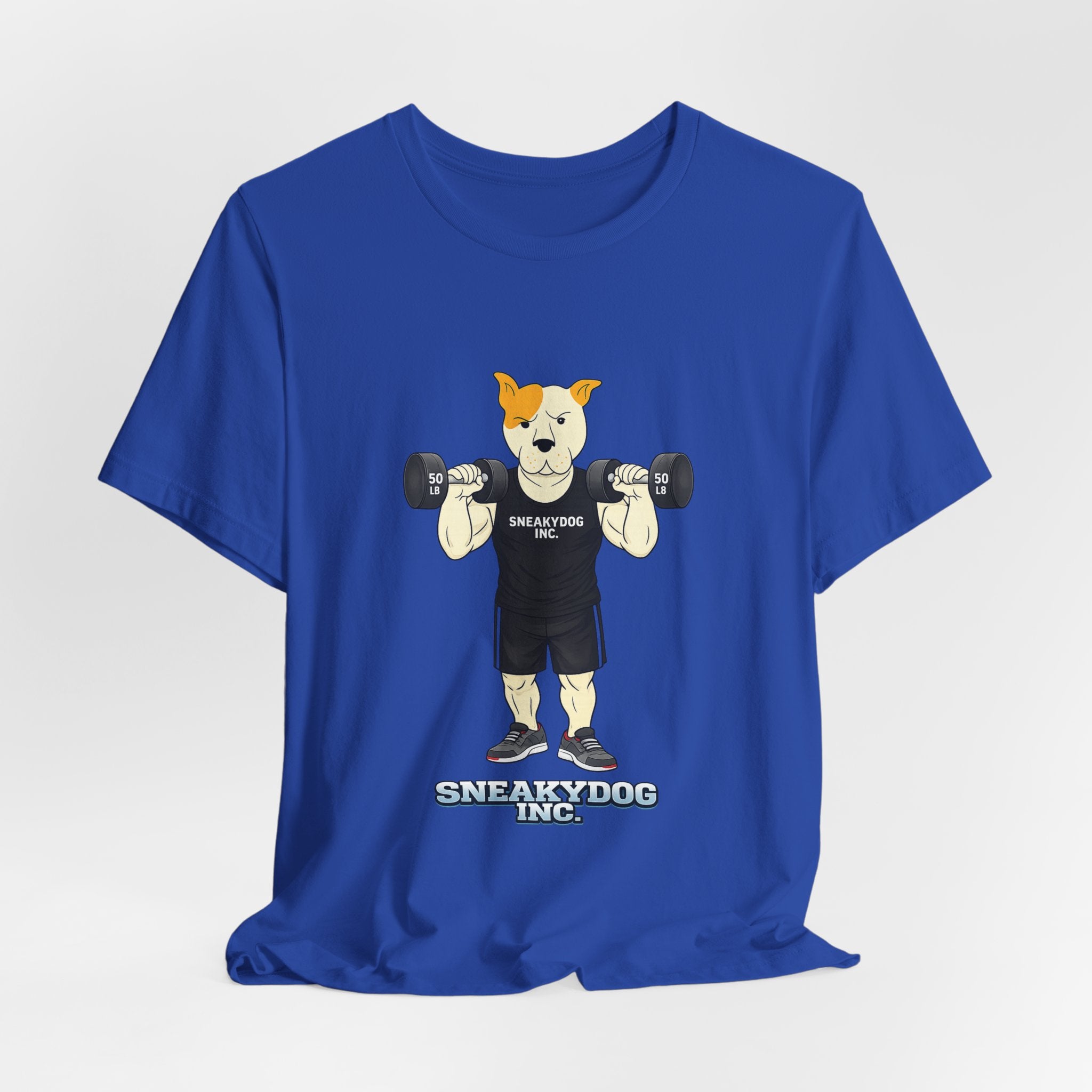 Sneakydog Inc. Workout Black Graphic — Vintage Short Sleeve T-Shirt