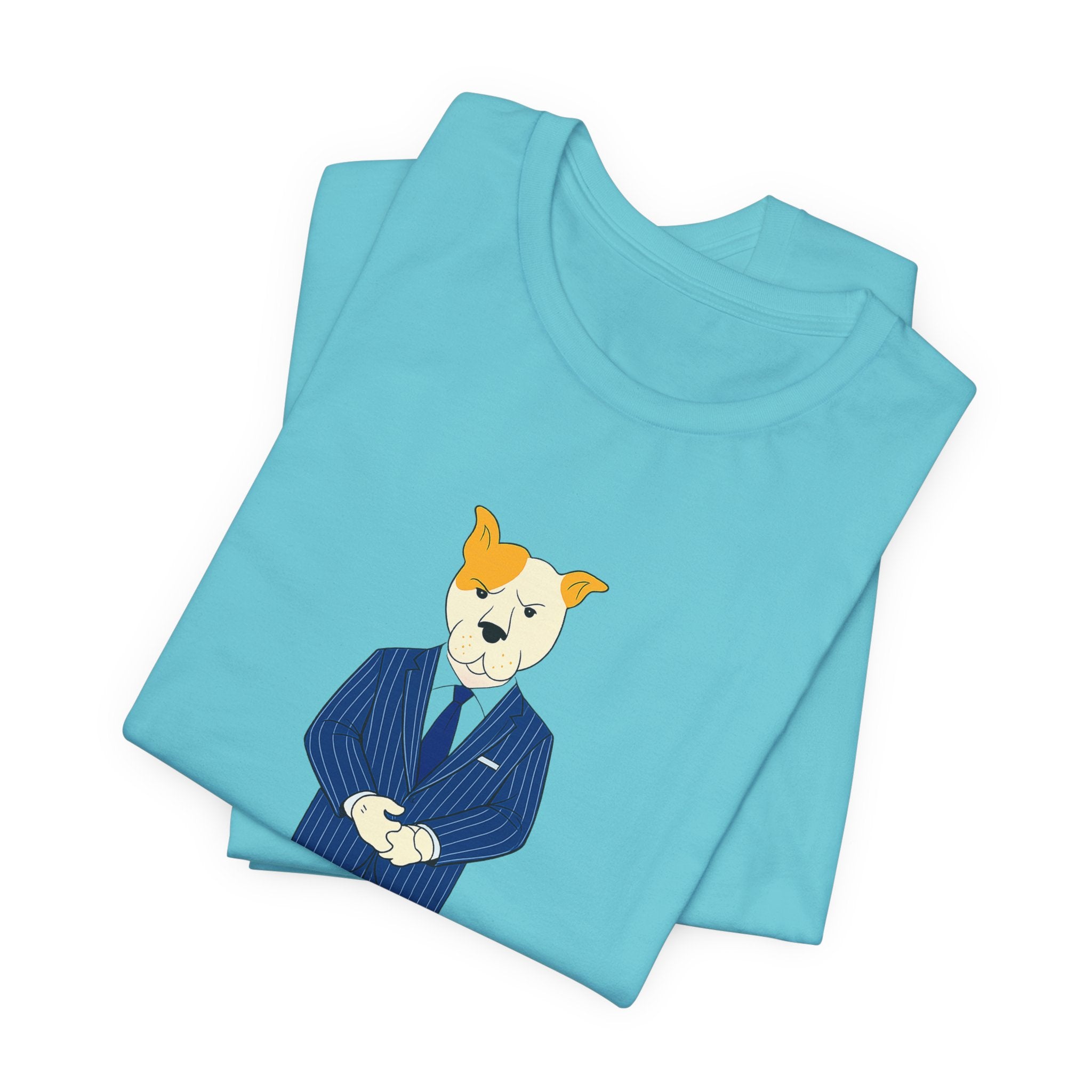 Sneakydog Inc. CEO Suit Graphic — Vintage Short Sleeve T-Shirt