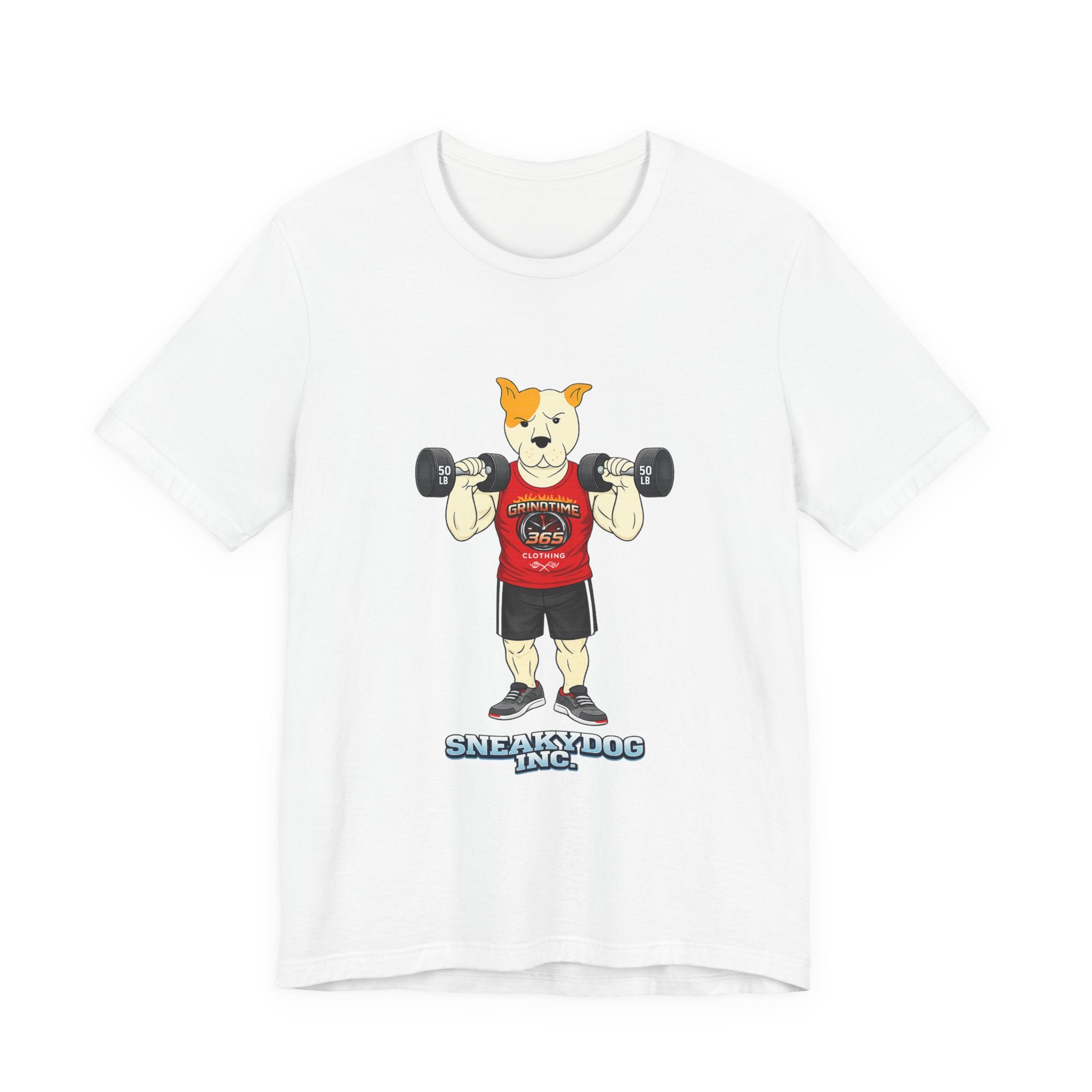 Sneakydog Inc. Workout Red GT365 Graphic — Vintage Short Sleeve T-Shirt