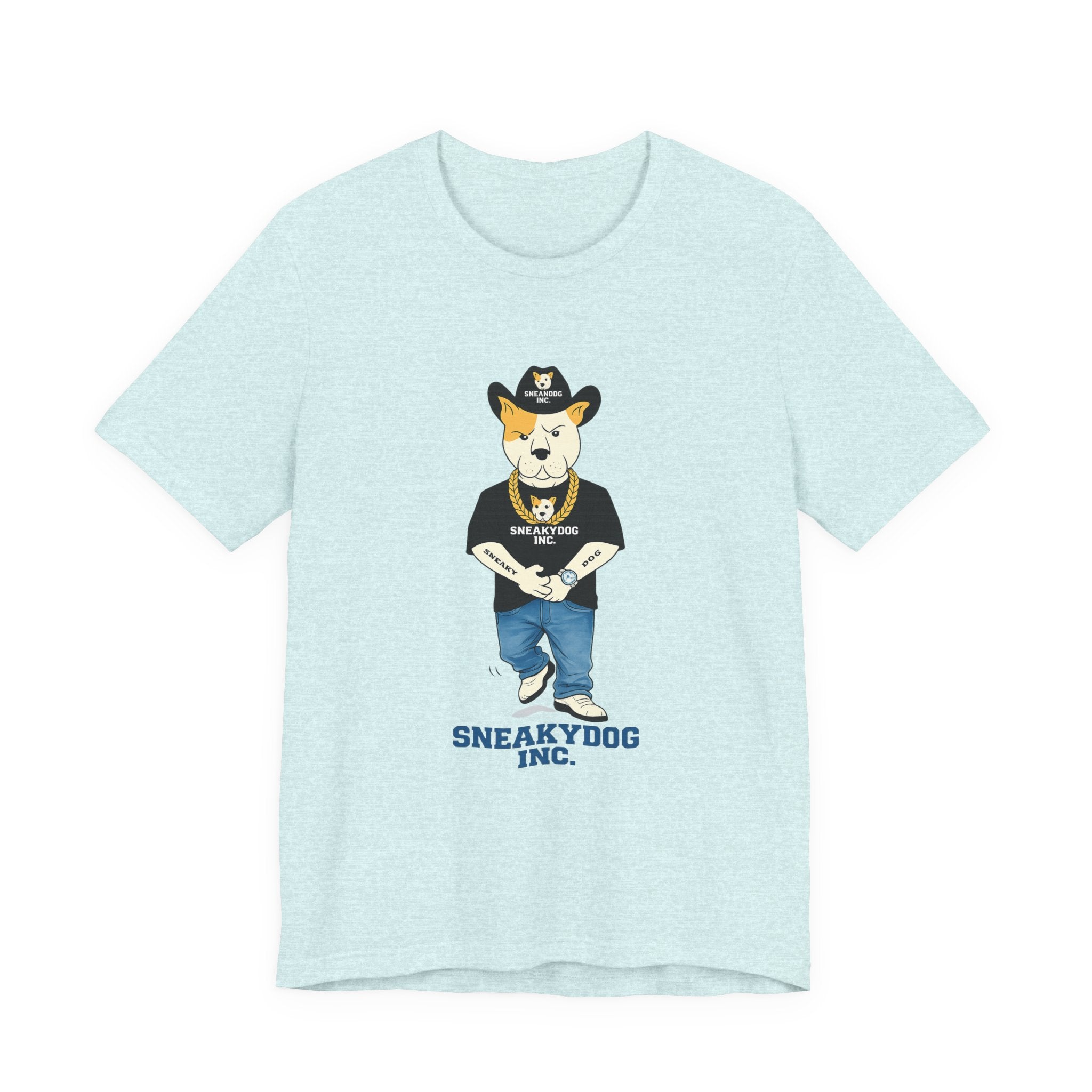 Sneakydog Inc. Cowboy Black Graphic — Vintage Short Sleeve T-Shirt