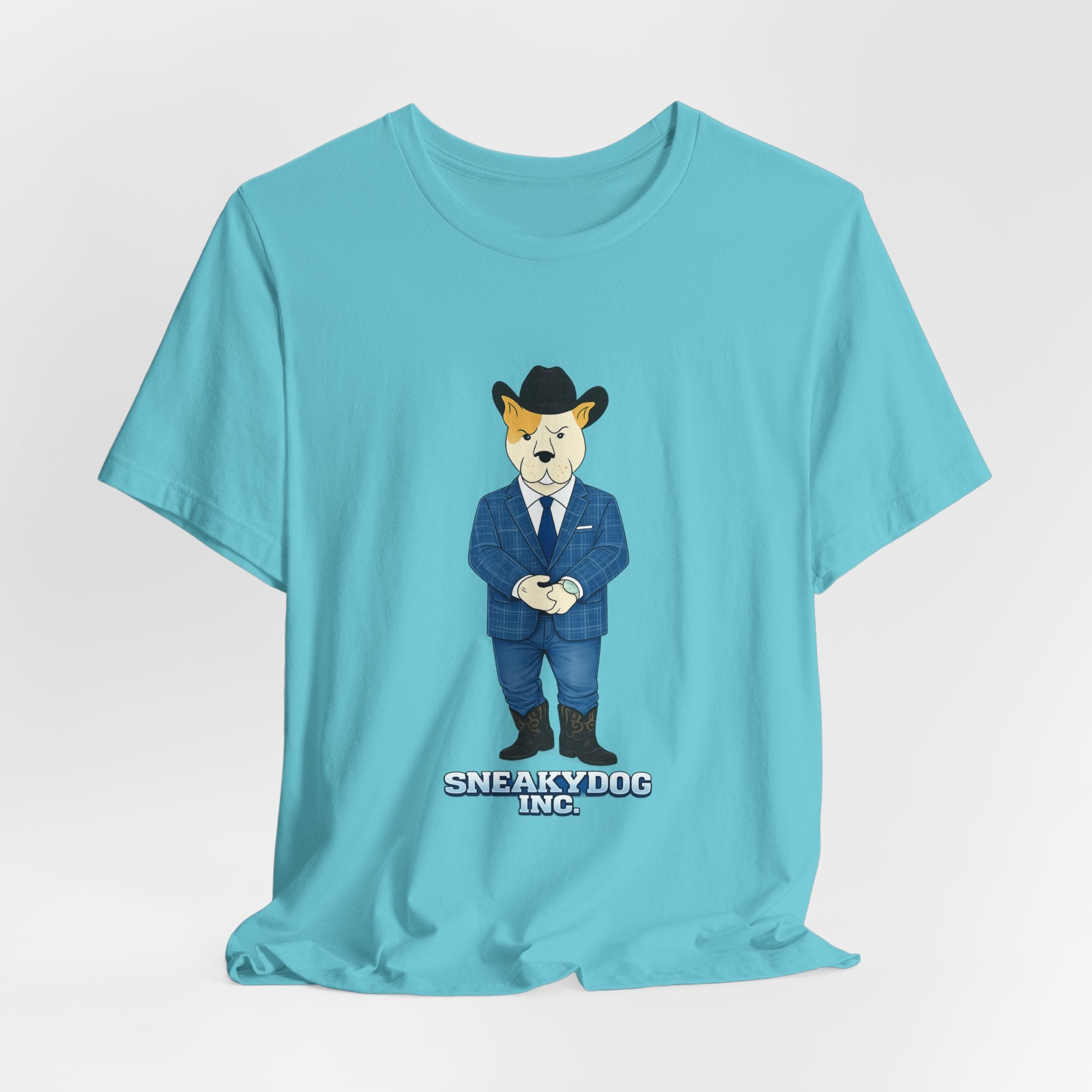 Sneakydog Inc. Cowboy Suit Graphic — Vintage Short Sleeve T-Shirt