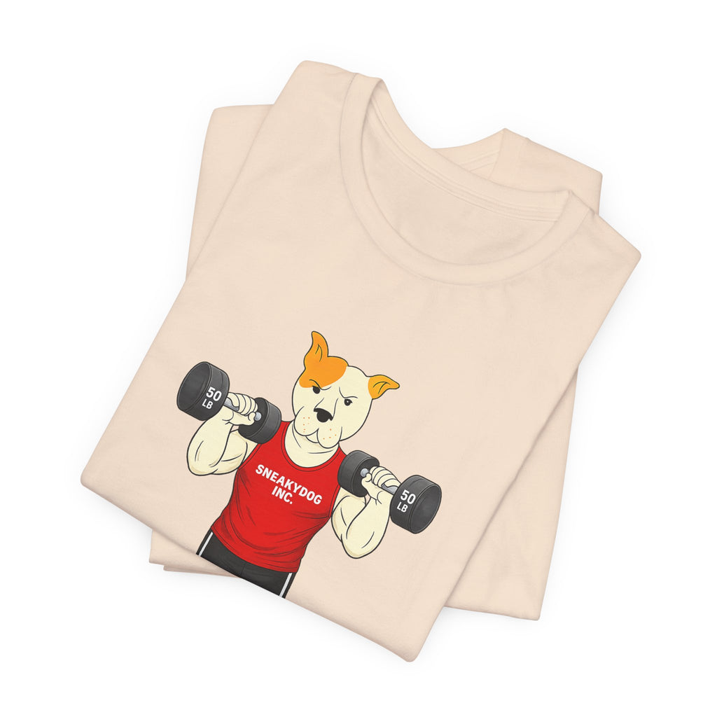 Sneakydog Inc. Workout Red Graphic — Vintage Short Sleeve T-Shirt