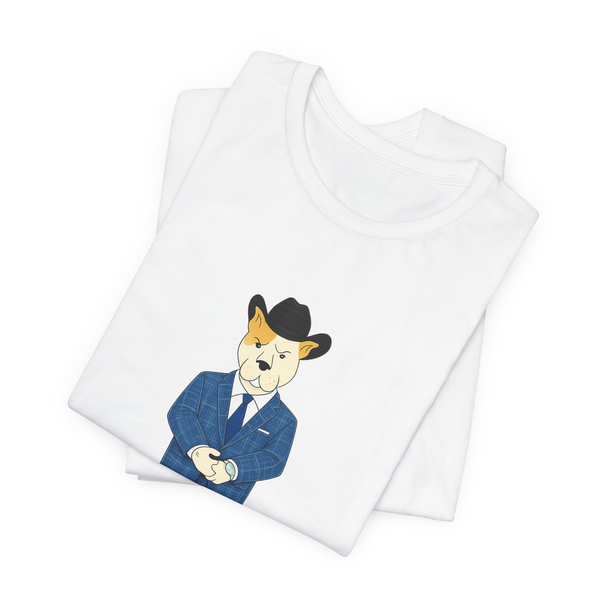 Sneakydog Inc. Cowboy Suit Graphic — Vintage Short Sleeve T-Shirt