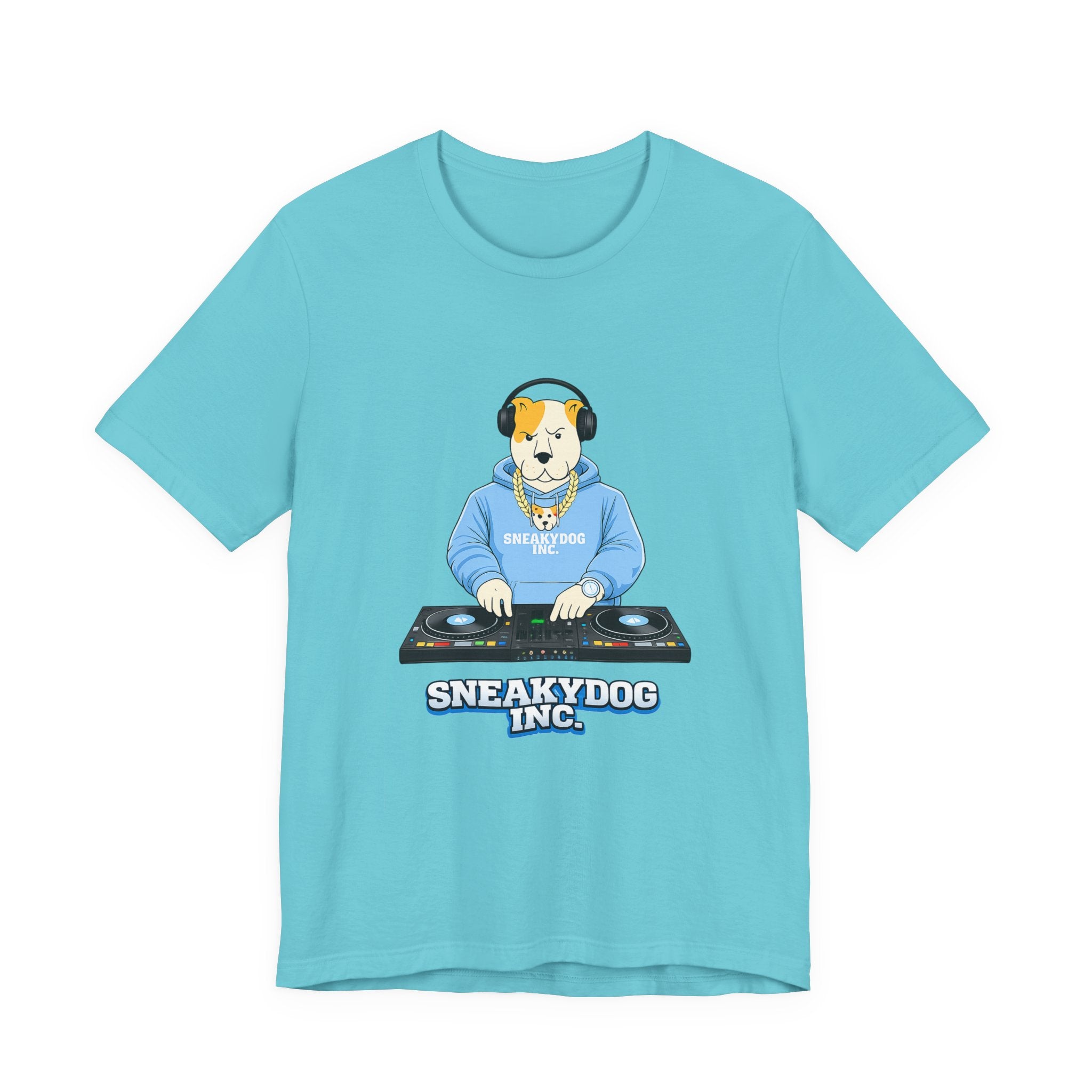 Sneakydog Inc. DJ Graphic — Vintage Short Sleeve T-Shirt