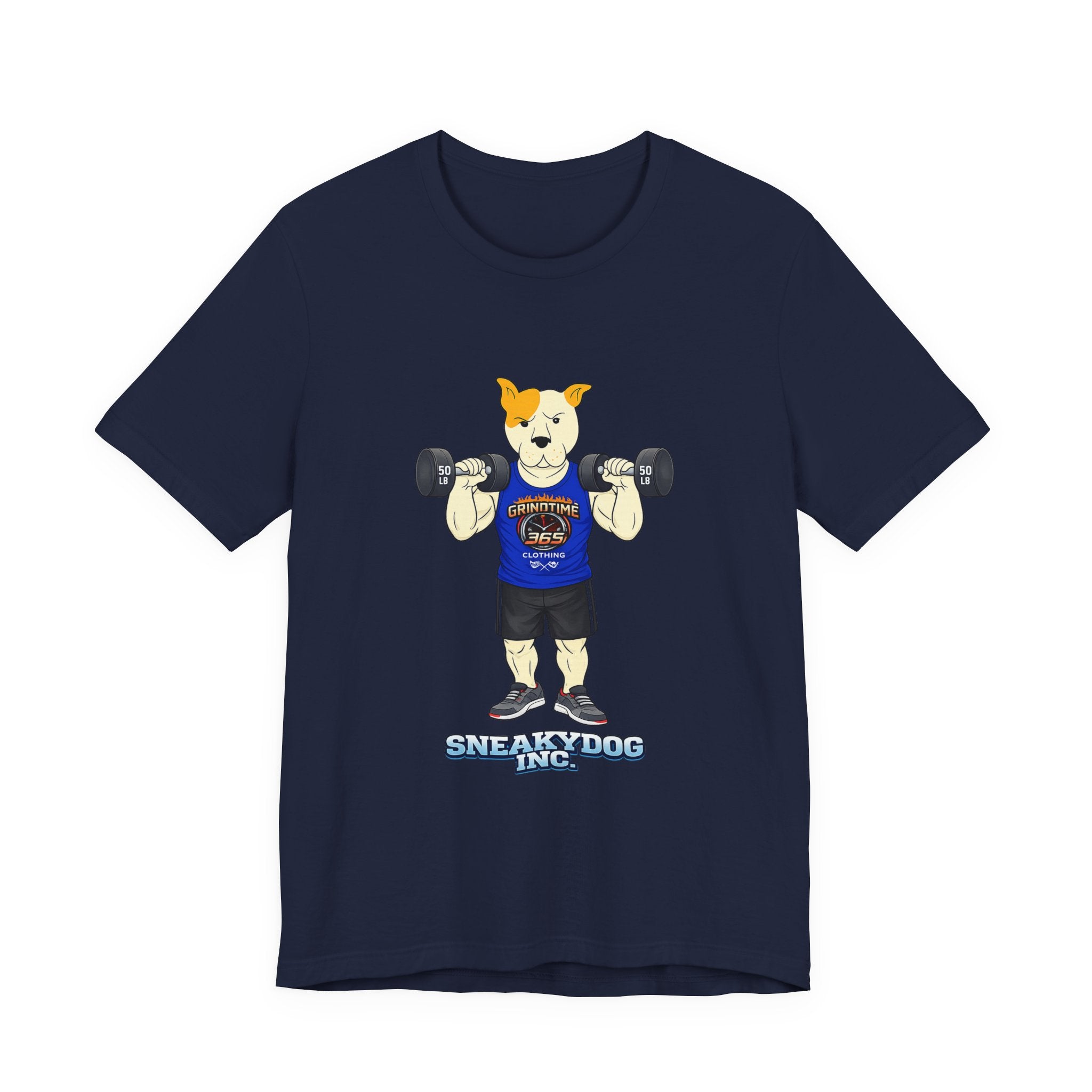 Sneakydog Inc. Workout Blue GT365 Graphic — Vintage Short Sleeve T-Shirt