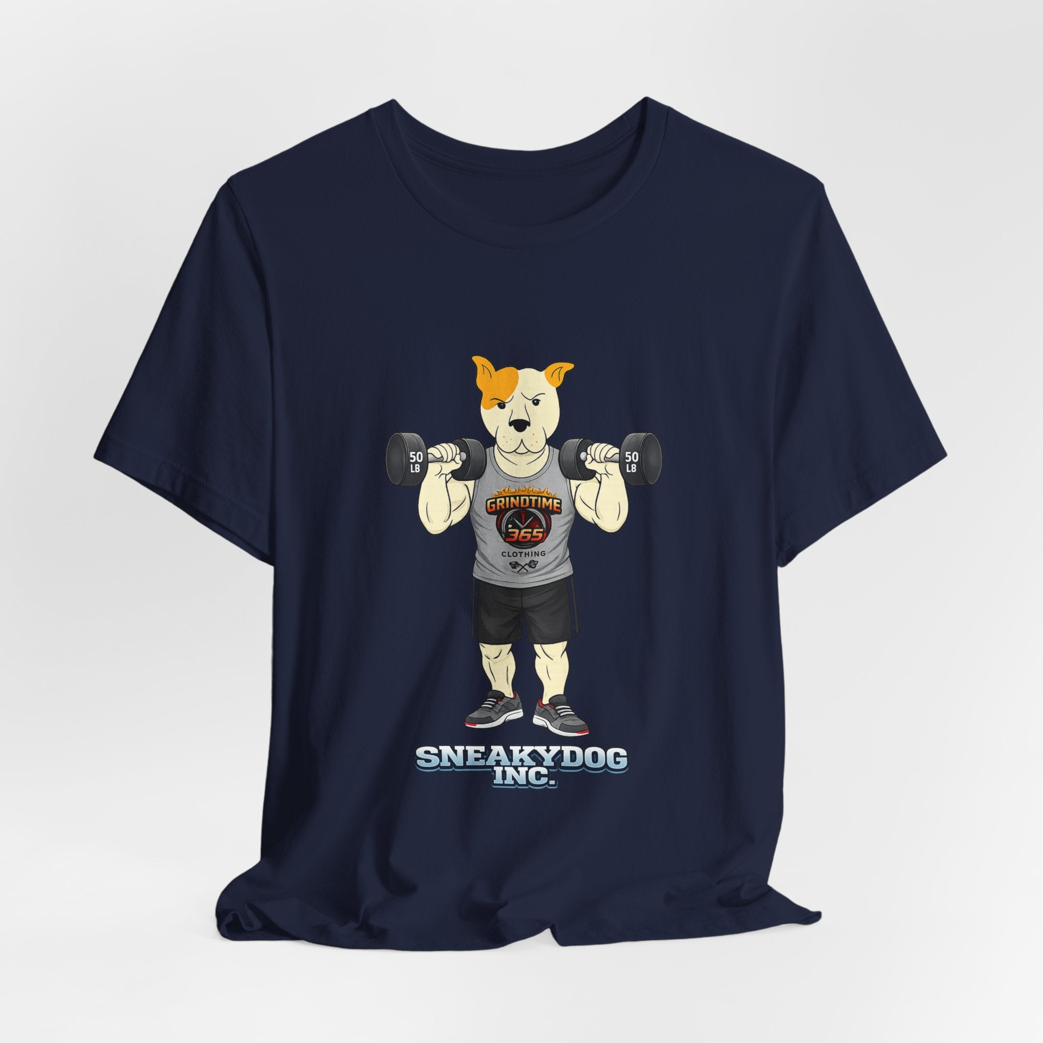 Sneakydog Inc. Workout Grey GT365 Graphic — Vintage Short Sleeve T-Shirt