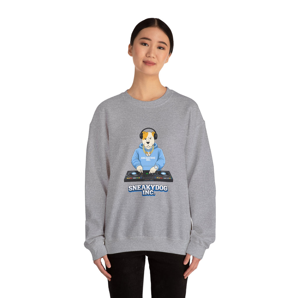 Sneakydog Inc. DJ Graphic Crewneck Sweatshirt – Vintage Graphic