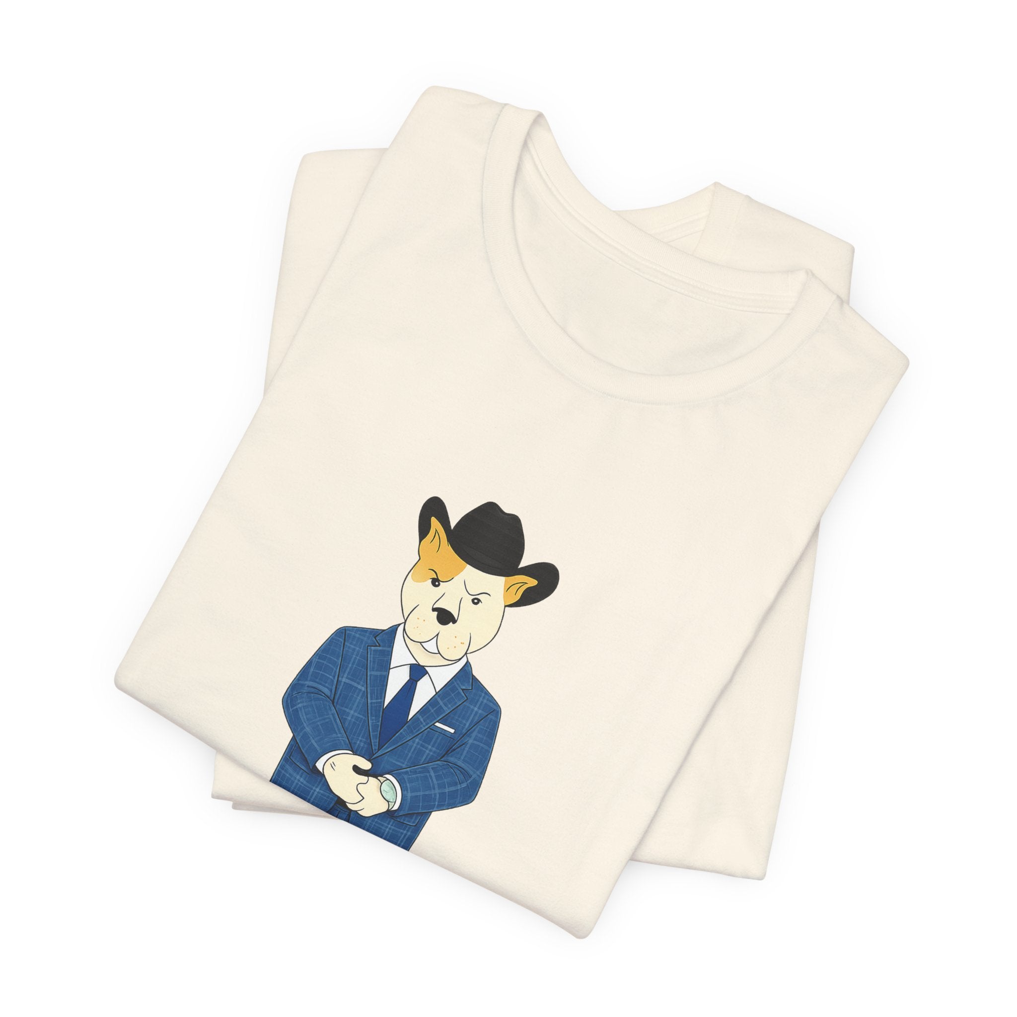 Sneakydog Inc. Cowboy Suit Graphic — Vintage Short Sleeve T-Shirt
