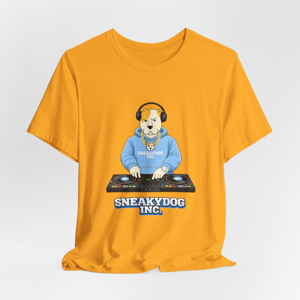 Sneakydog Inc. DJ Graphic — Vintage Short Sleeve T-Shirt