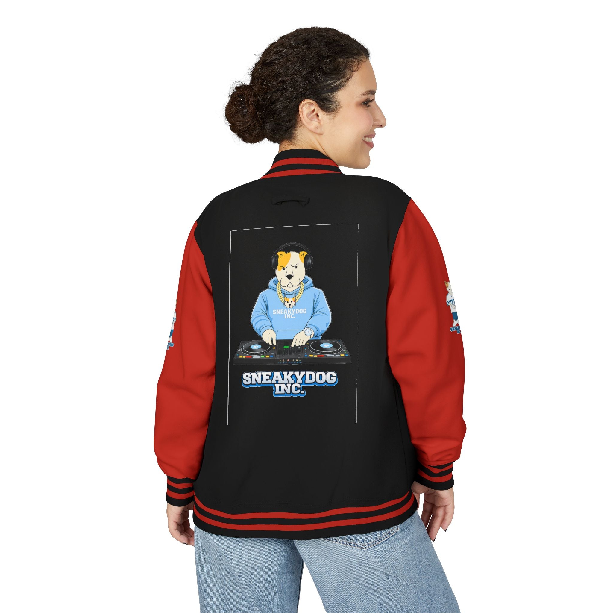 Sneakydog Inc. DJ Letterman Jacket —  Corgi Varsity Jacket