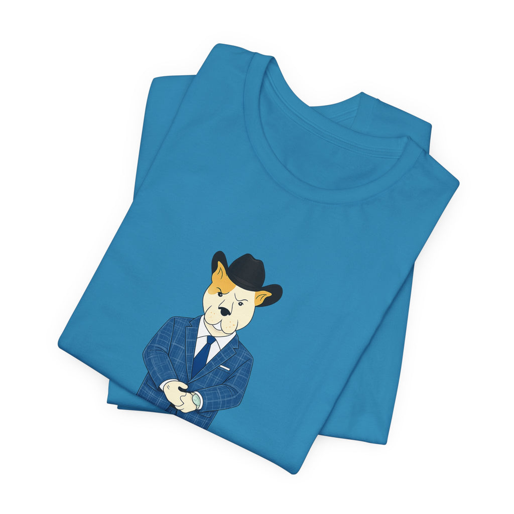 Sneakydog Inc. Cowboy Suit Graphic — Vintage Short Sleeve T-Shirt