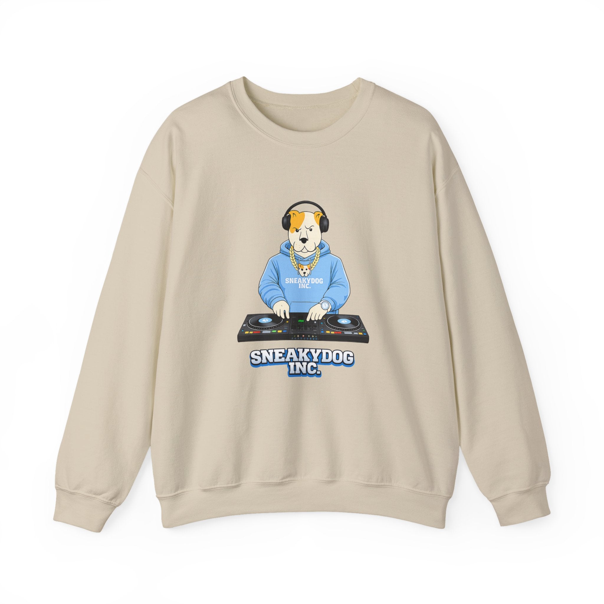 Sneakydog Inc. DJ Graphic Crewneck Sweatshirt – Vintage Graphic