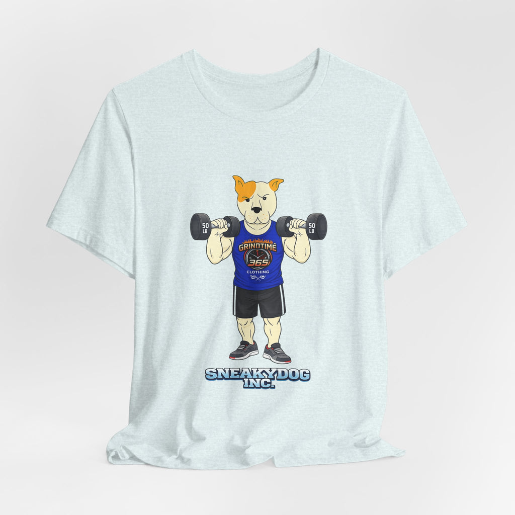 Sneakydog Inc. Workout Blue GT365 Graphic — Vintage Short Sleeve T-Shirt