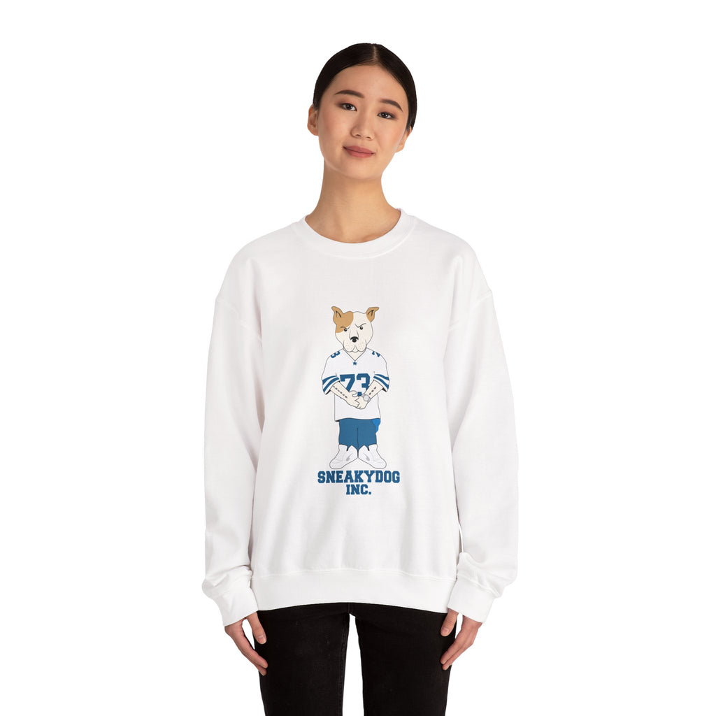 Sneakydog Inc. Football Jersey Crewneck Sweatshirt – Vintage Graphic
