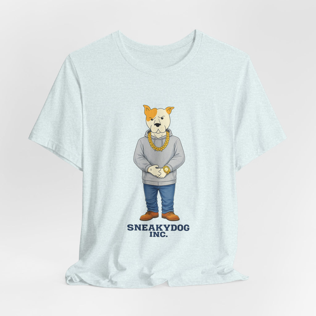 Sneakydog Inc. Grey Hoodie — Vintage Short Sleeve T-Shirt
