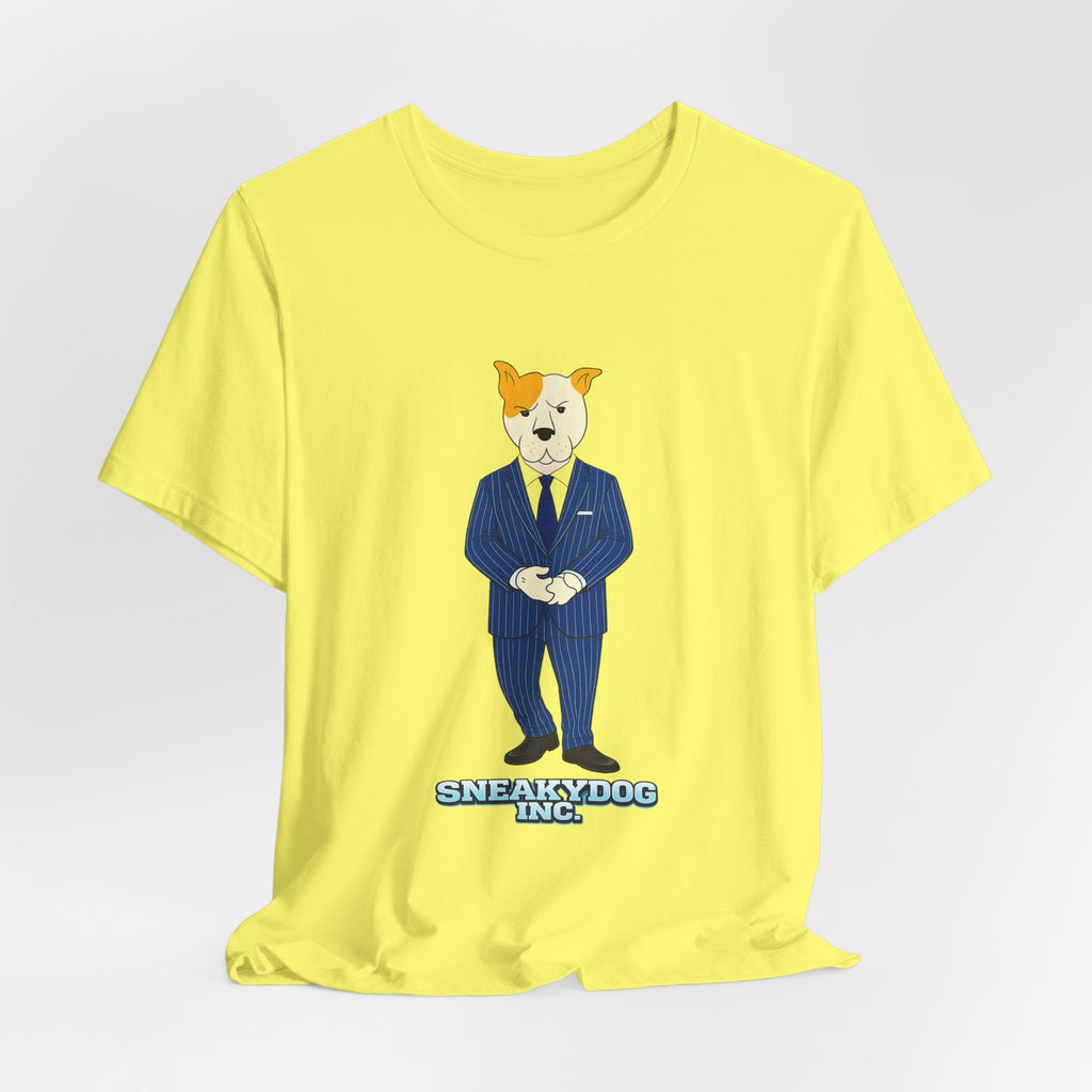 Sneakydog Inc. CEO Suit Graphic — Vintage Short Sleeve T-Shirt