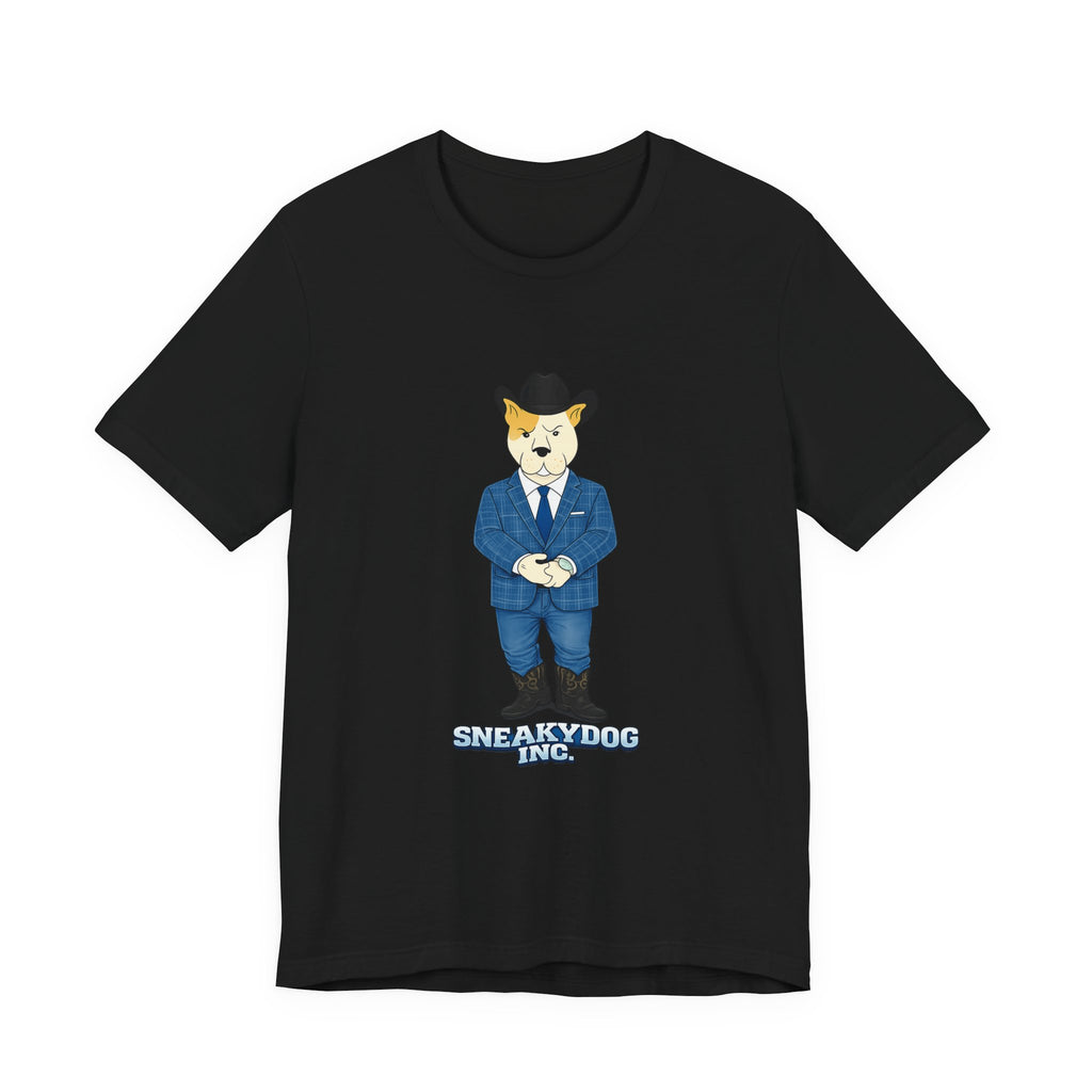 Sneakydog Inc. Cowboy Suit Graphic — Vintage Short Sleeve T-Shirt