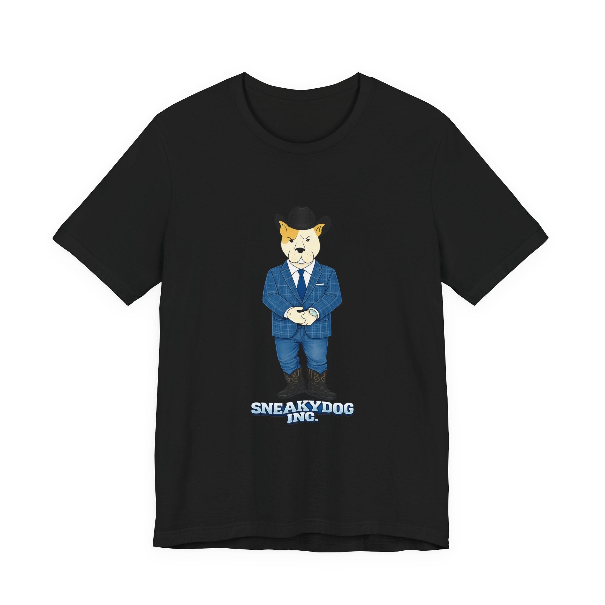Sneakydog Inc. Cowboy Suit Graphic — Vintage Short Sleeve T-Shirt