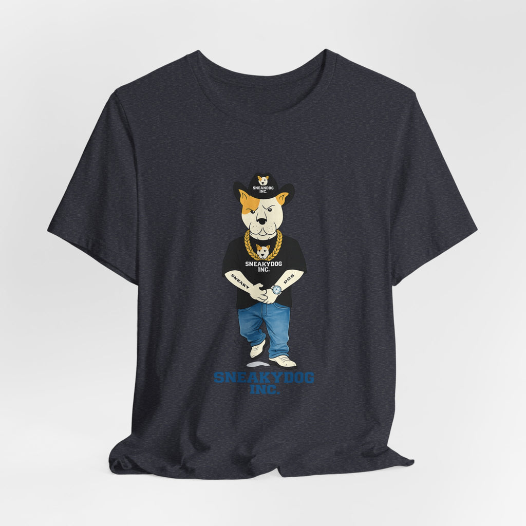 Sneakydog Inc. Cowboy Black Graphic — Vintage Short Sleeve T-Shirt