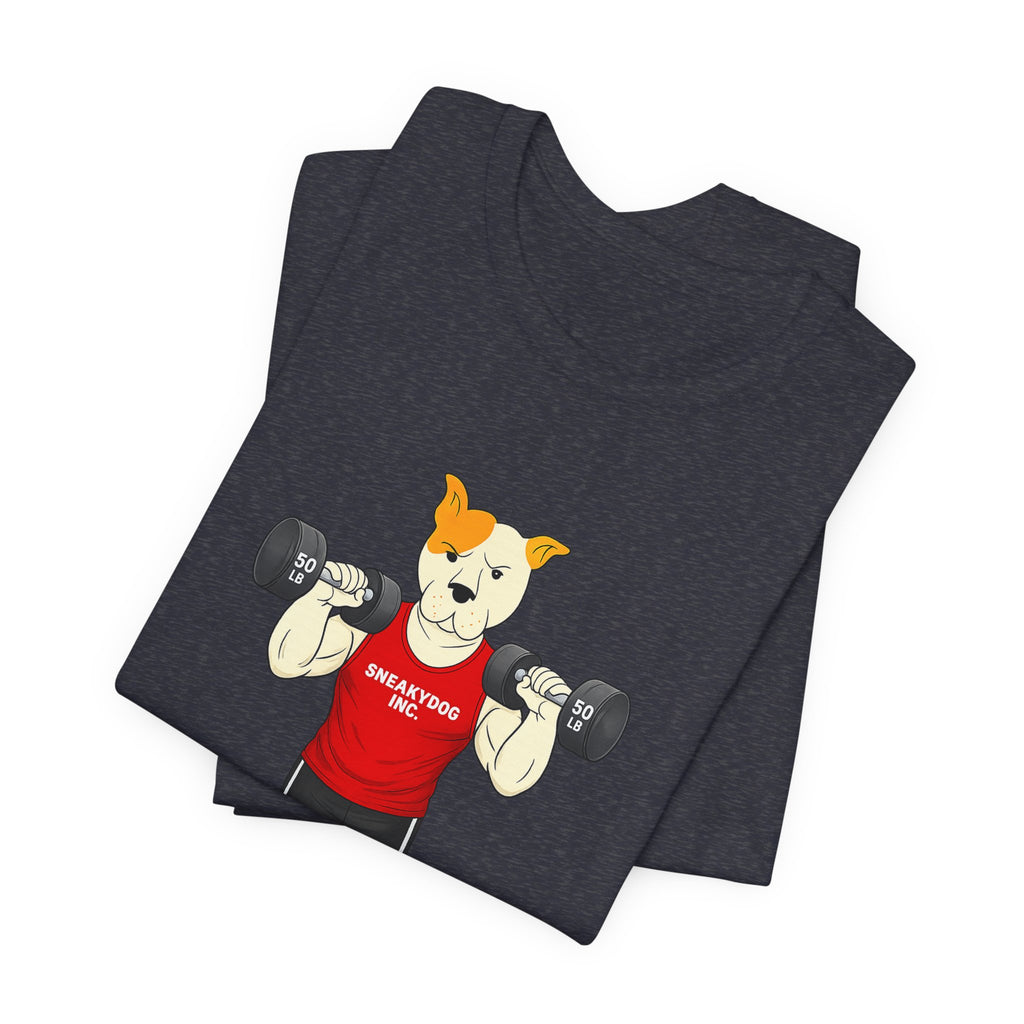 Sneakydog Inc. Workout Red Graphic — Vintage Short Sleeve T-Shirt