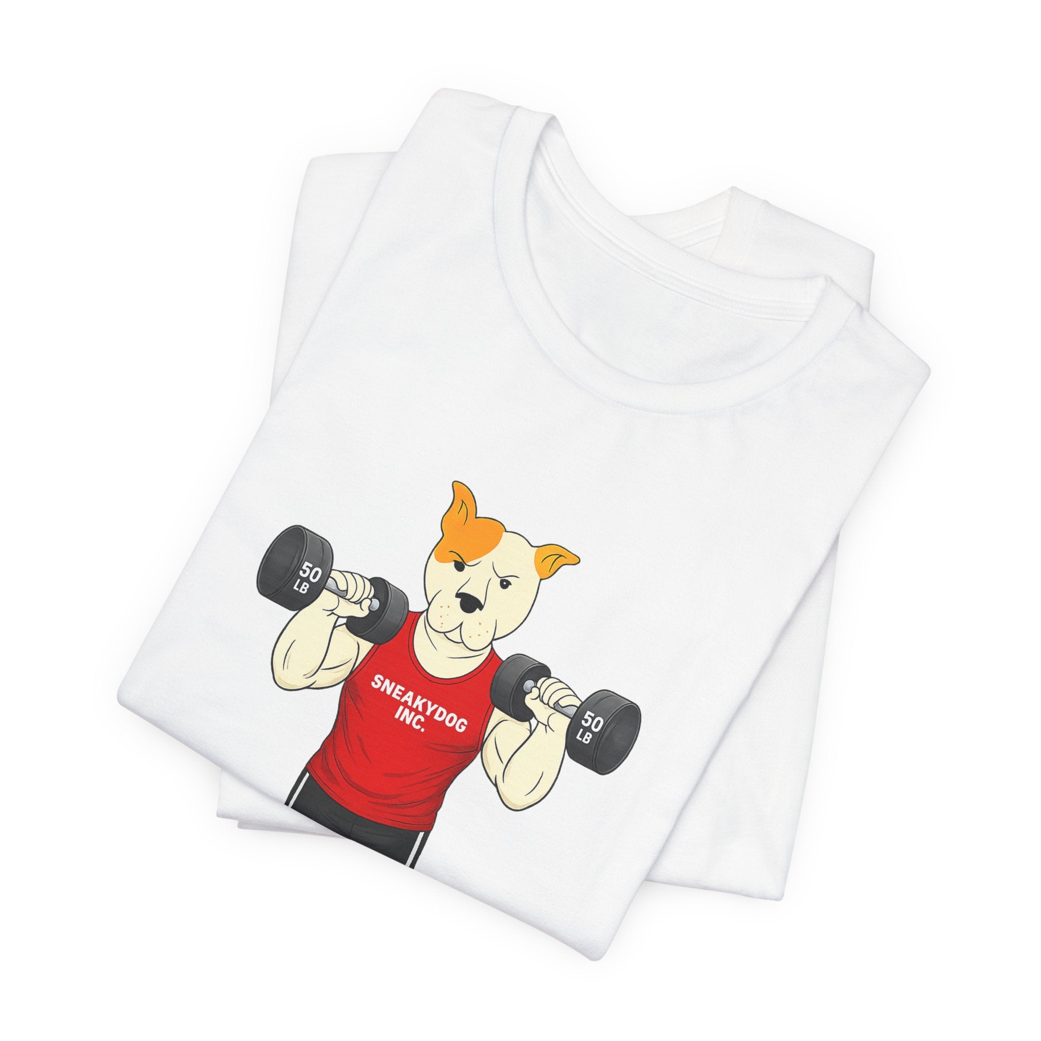 Sneakydog Inc. Workout Red Graphic — Vintage Short Sleeve T-Shirt
