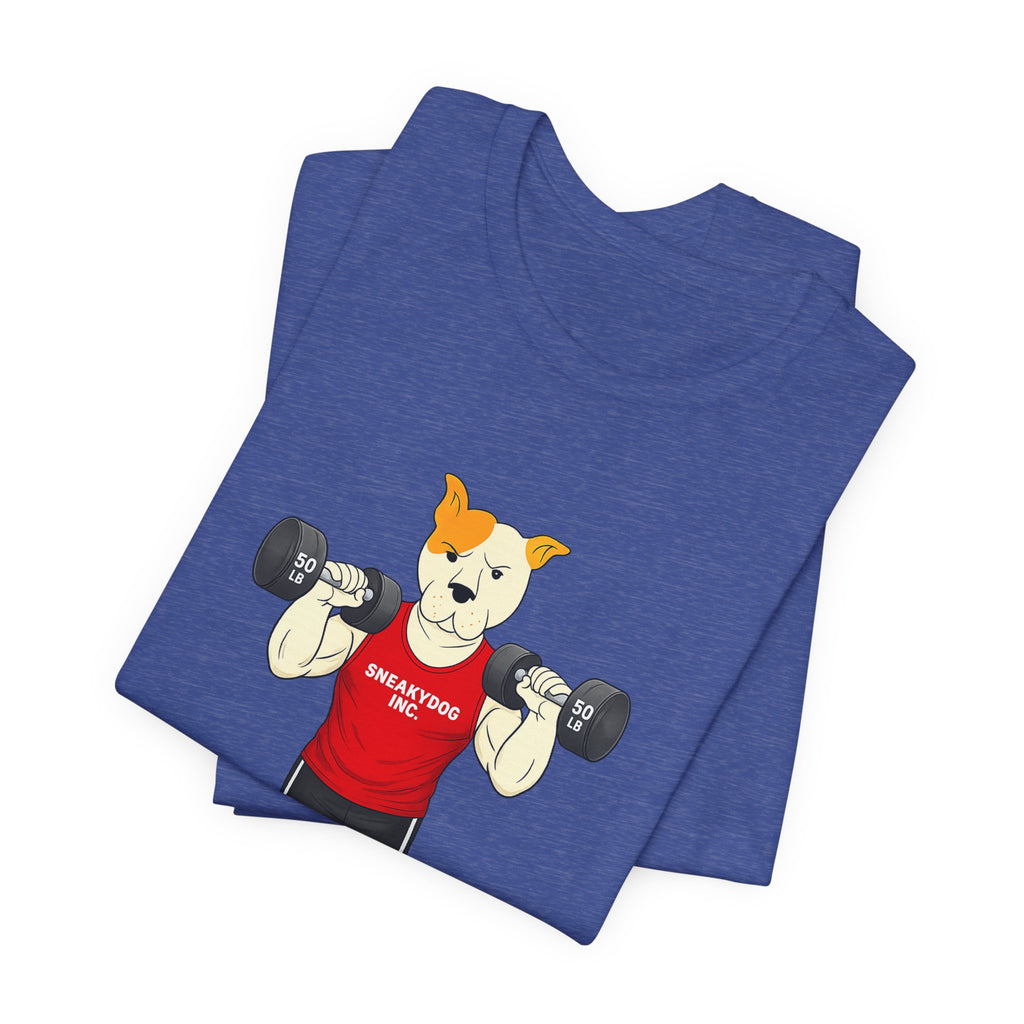 Sneakydog Inc. Workout Red Graphic — Vintage Short Sleeve T-Shirt
