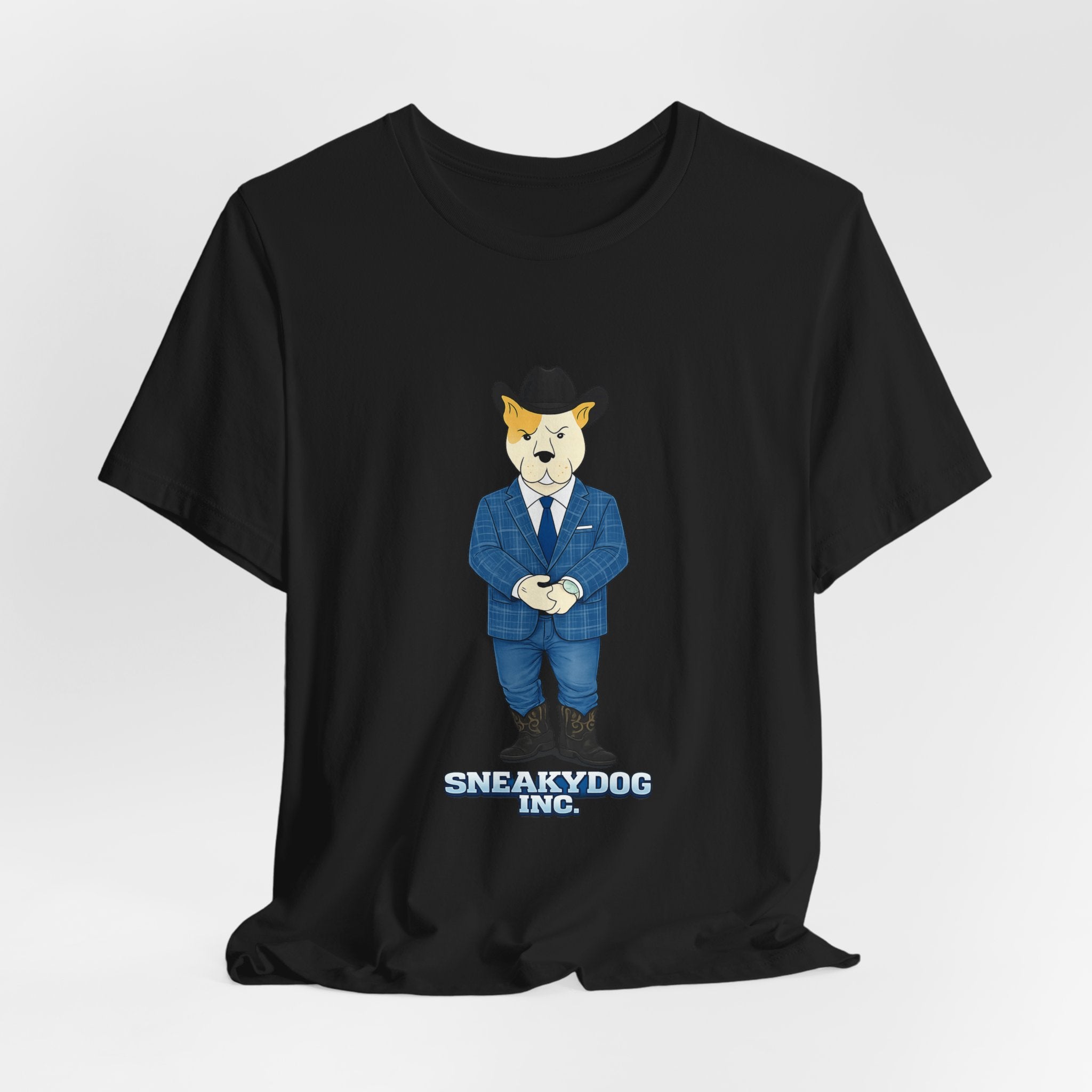 Sneakydog Inc. Cowboy Suit Graphic — Vintage Short Sleeve T-Shirt