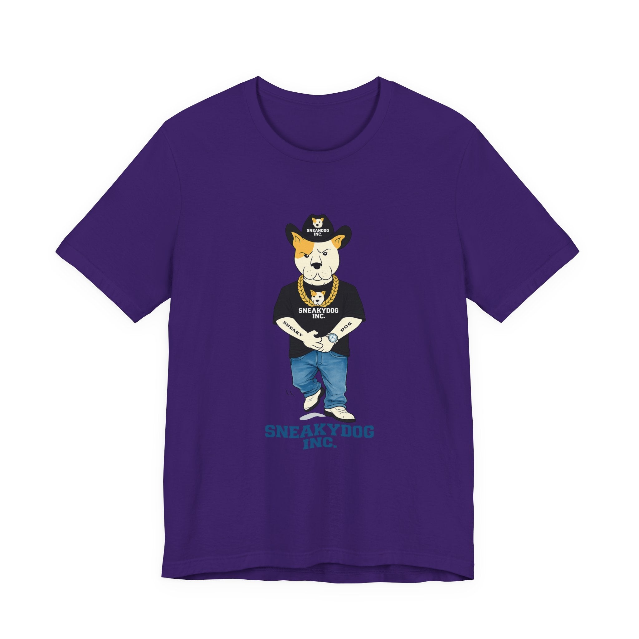 Sneakydog Inc. Cowboy Black Graphic — Vintage Short Sleeve T-Shirt