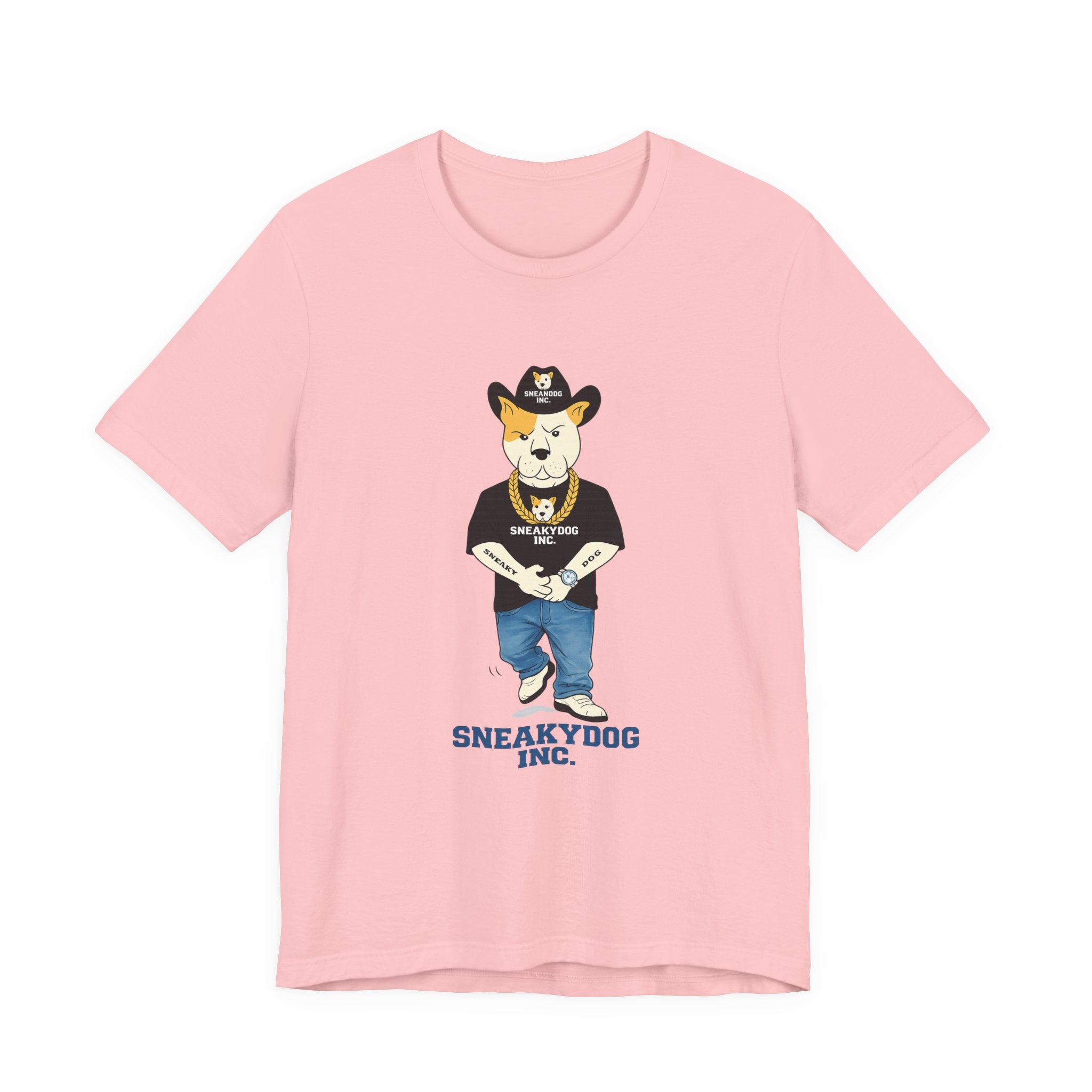 Sneakydog Inc. Cowboy Black Graphic — Vintage Short Sleeve T-Shirt