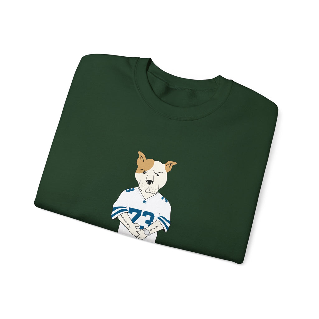 Sneakydog Inc. Football Jersey Crewneck Sweatshirt – Vintage Graphic