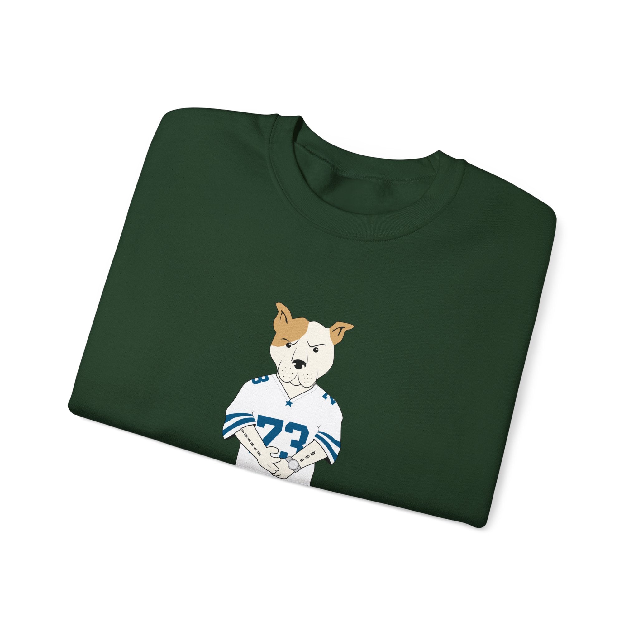 Sneakydog Inc. Football Jersey Crewneck Sweatshirt – Vintage Graphic