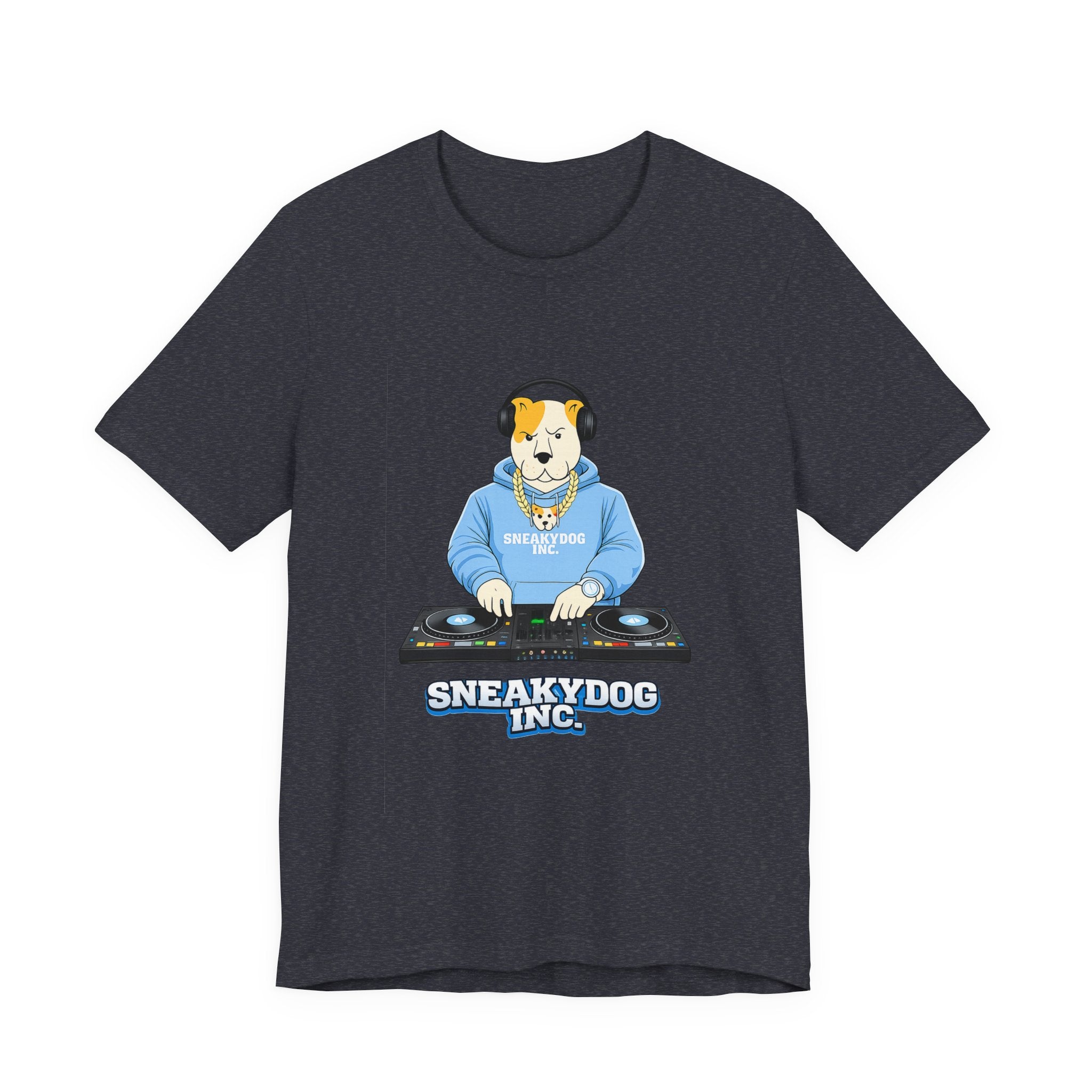Sneakydog Inc. DJ Graphic — Vintage Short Sleeve T-Shirt