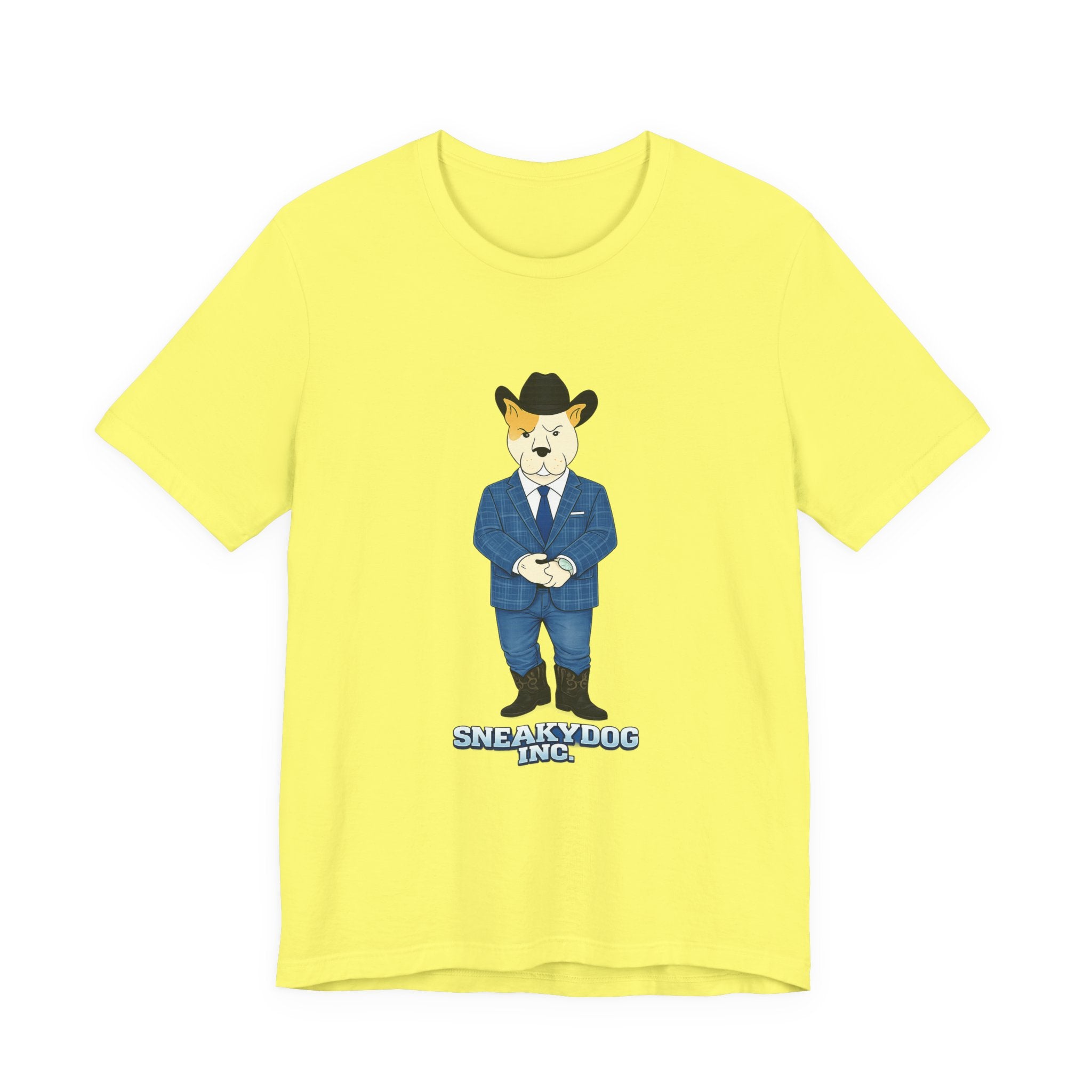 Sneakydog Inc. Cowboy Suit Graphic — Vintage Short Sleeve T-Shirt